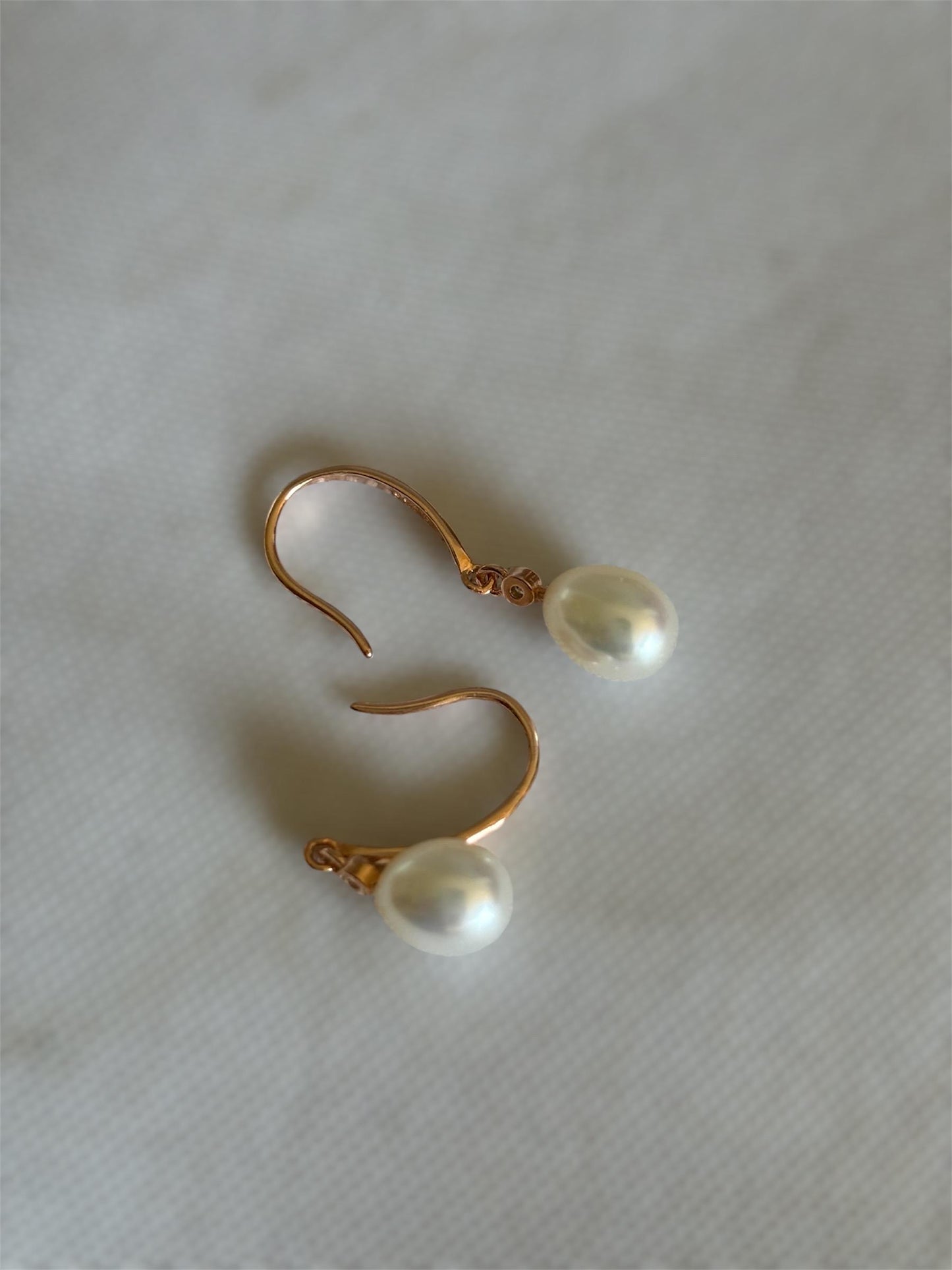 Timeless Elegance - Freshwater Pearl Sterling Silver Earrings ( Gold Color/ Silver available )