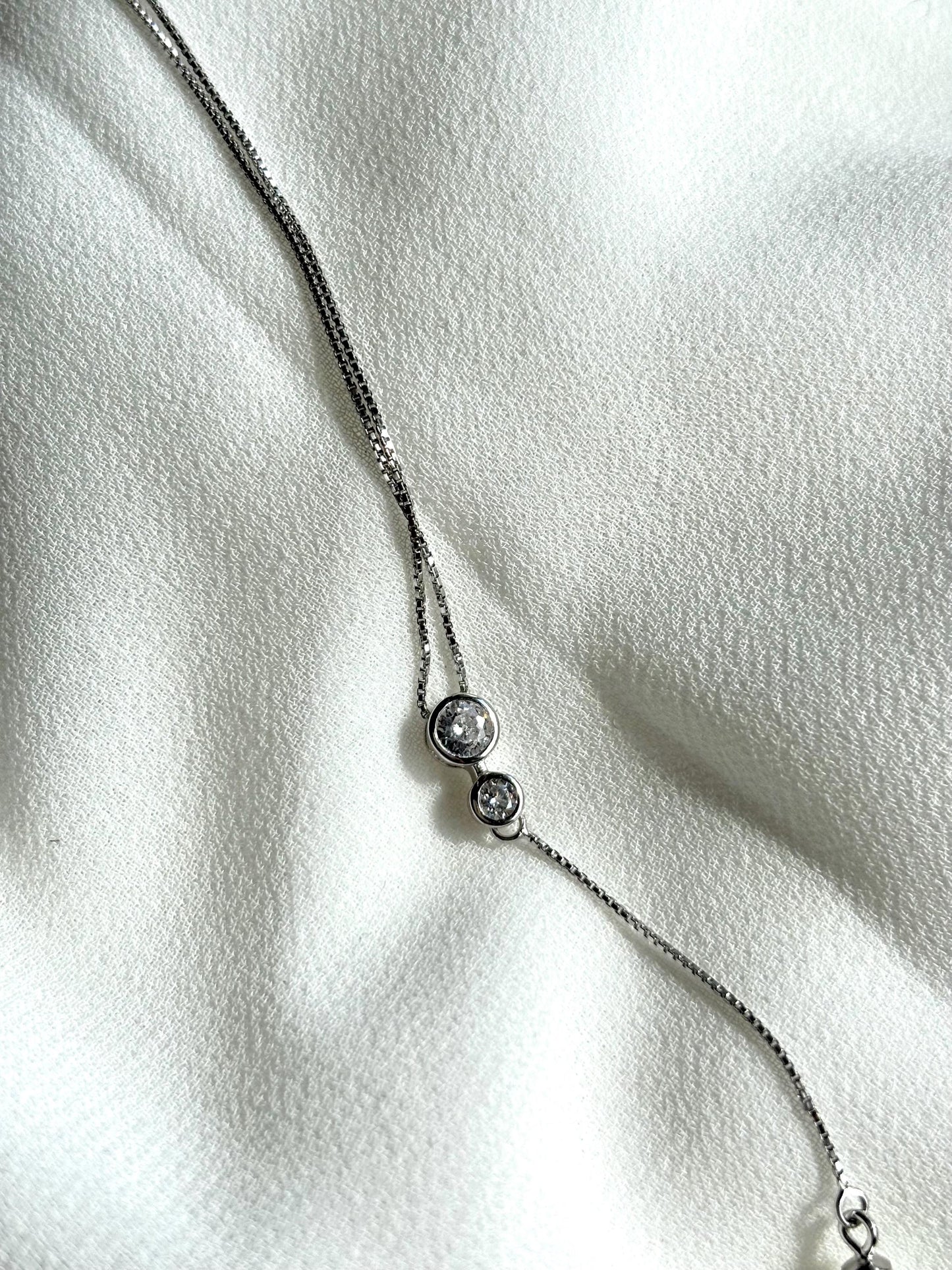 Freshwater Pearl & Moissanite Pendant Summer Necklace – Made of Sterling Silver