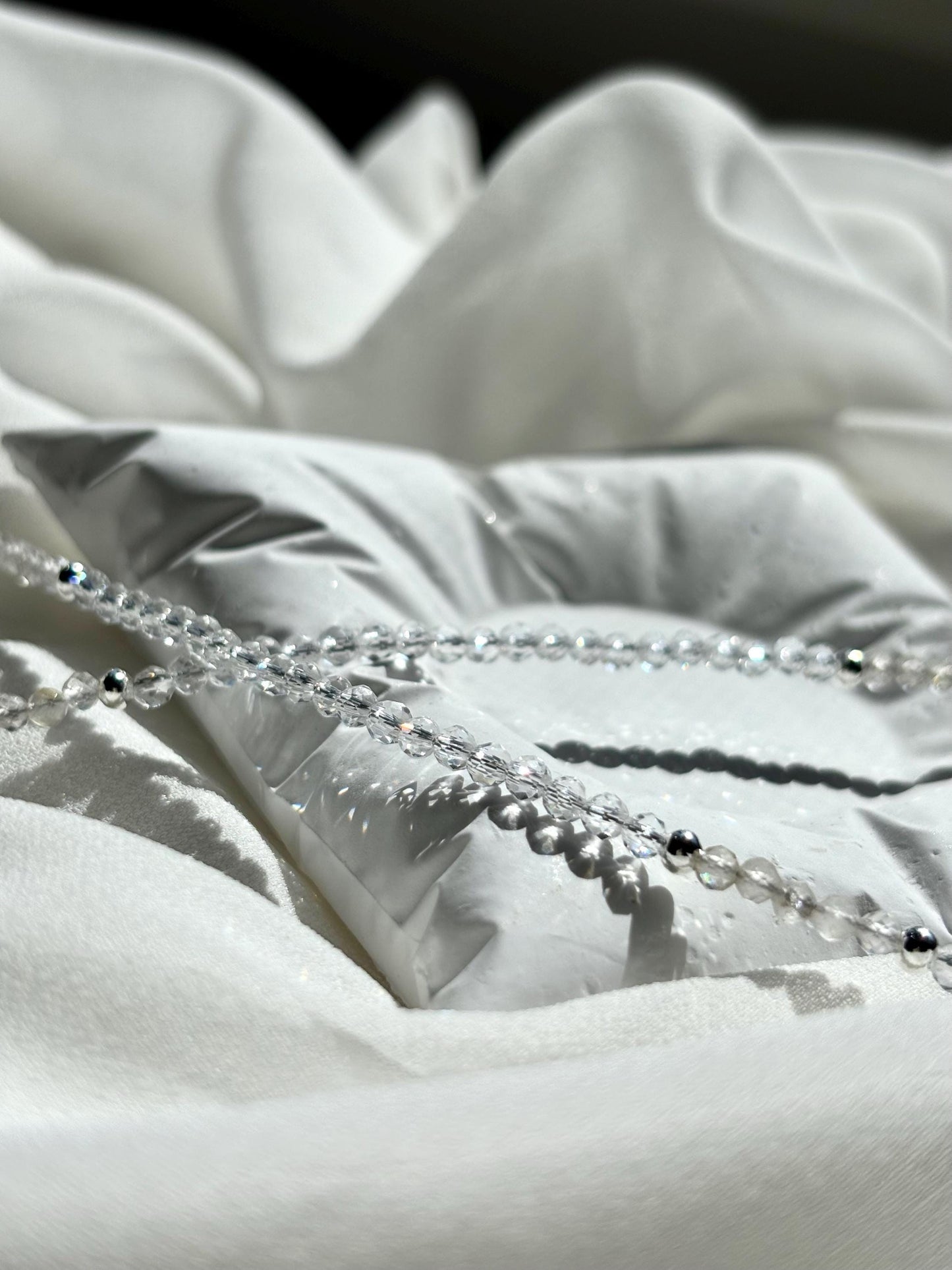 Sparkling Clear Quartz & Lemon Quartz Beaded Necklace – Simple, Elegant Jewelry for Clarity and Joy