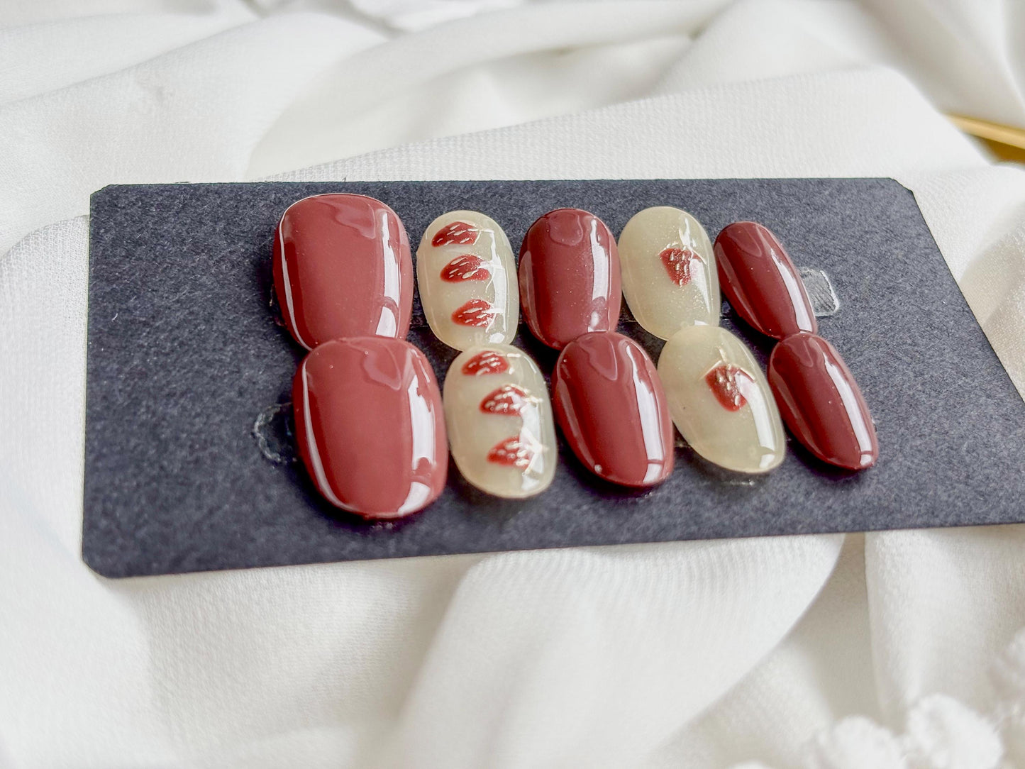 Sweet Strawberry Bliss Press-On Nails