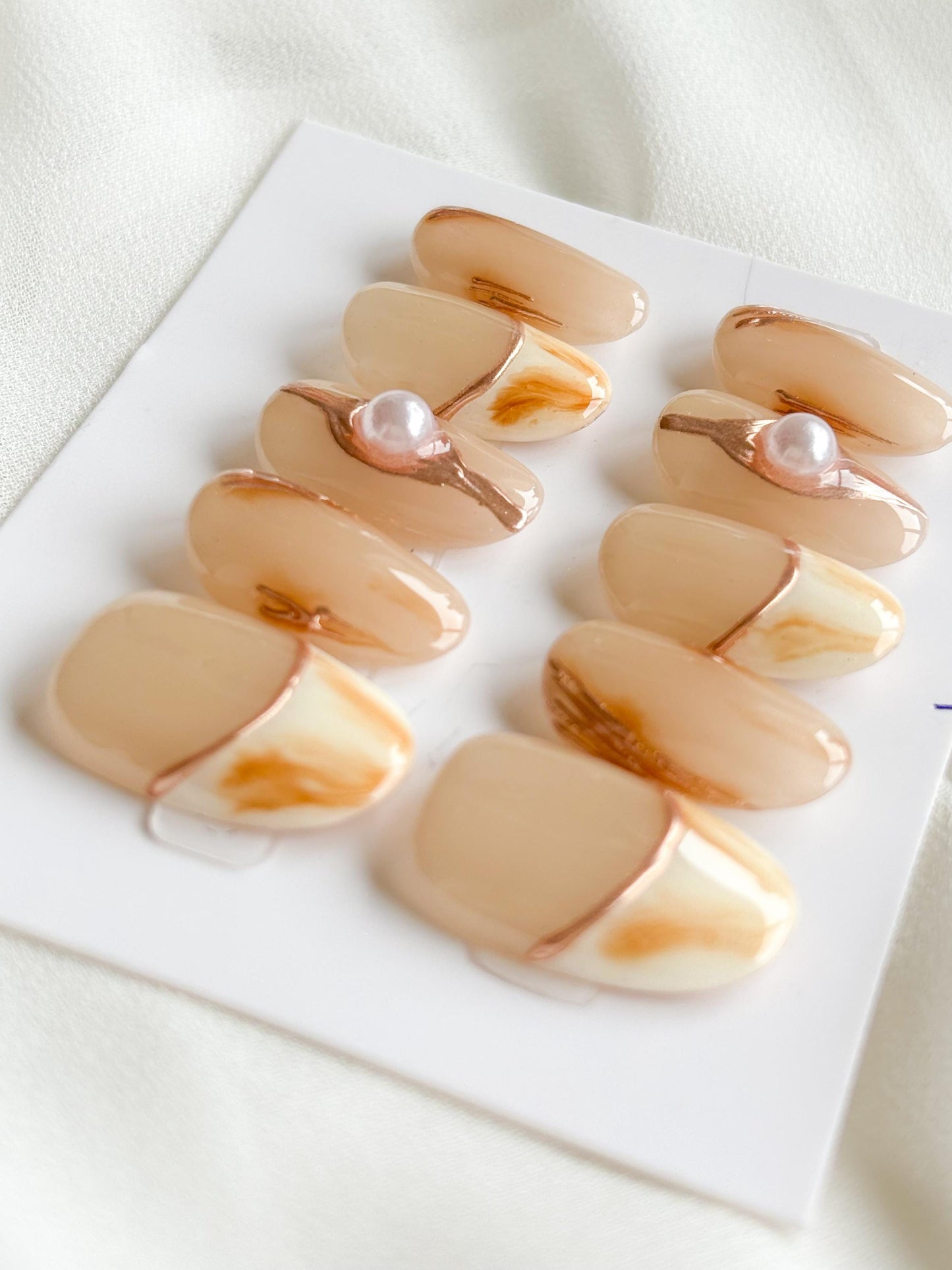 Timeless Elegance Nude French Press-On Nails