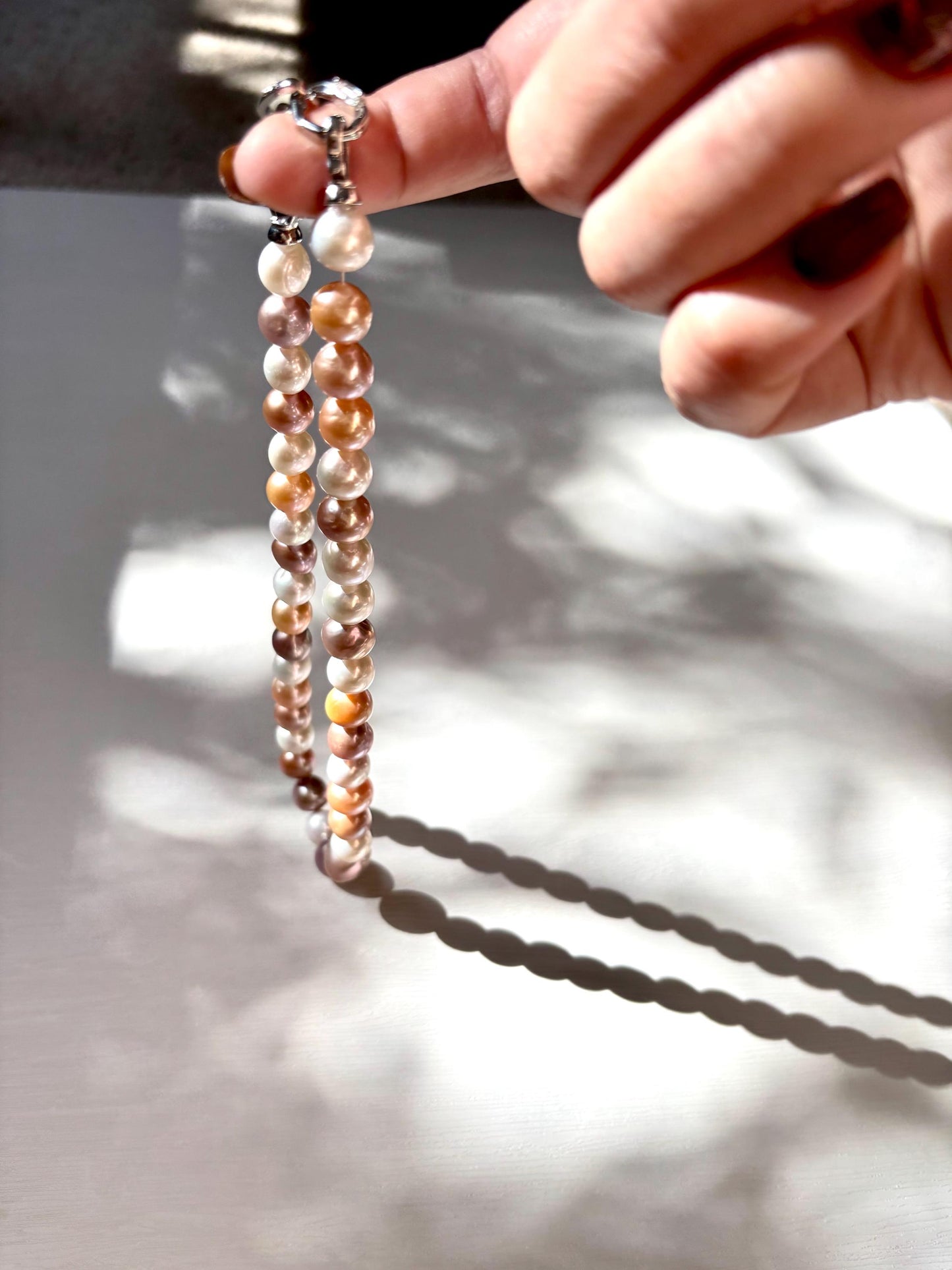 Sunset Sonata – Multicolor Edison Pearl Necklace (AA luster)