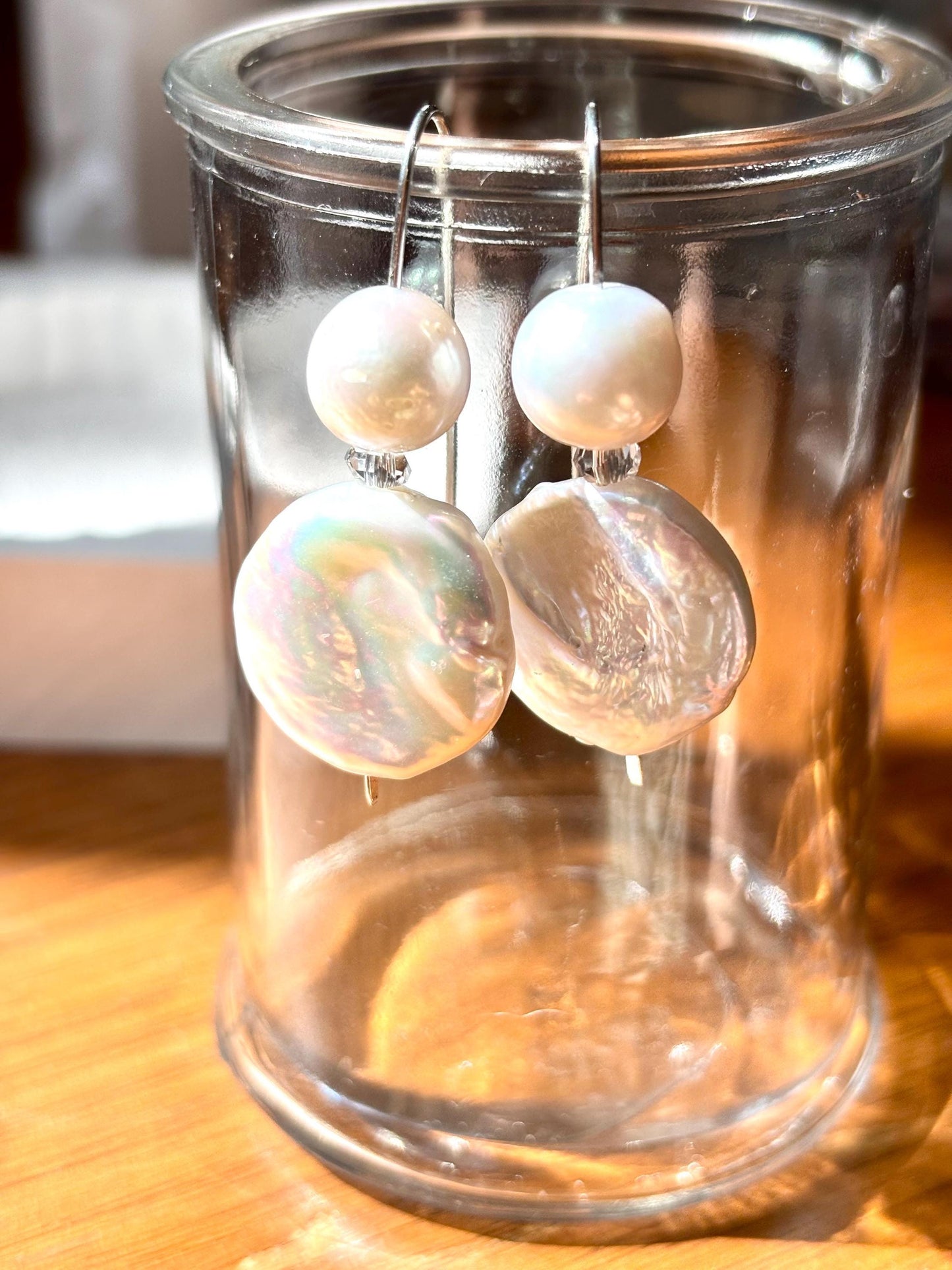 Moon Lover’s Embrace – Coin Baroque & Pearl Earrings
