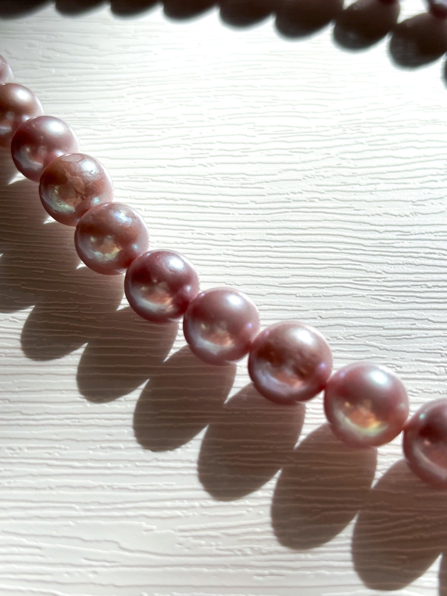 Lavender Dream – Matte Purple Edison Pearl Necklace