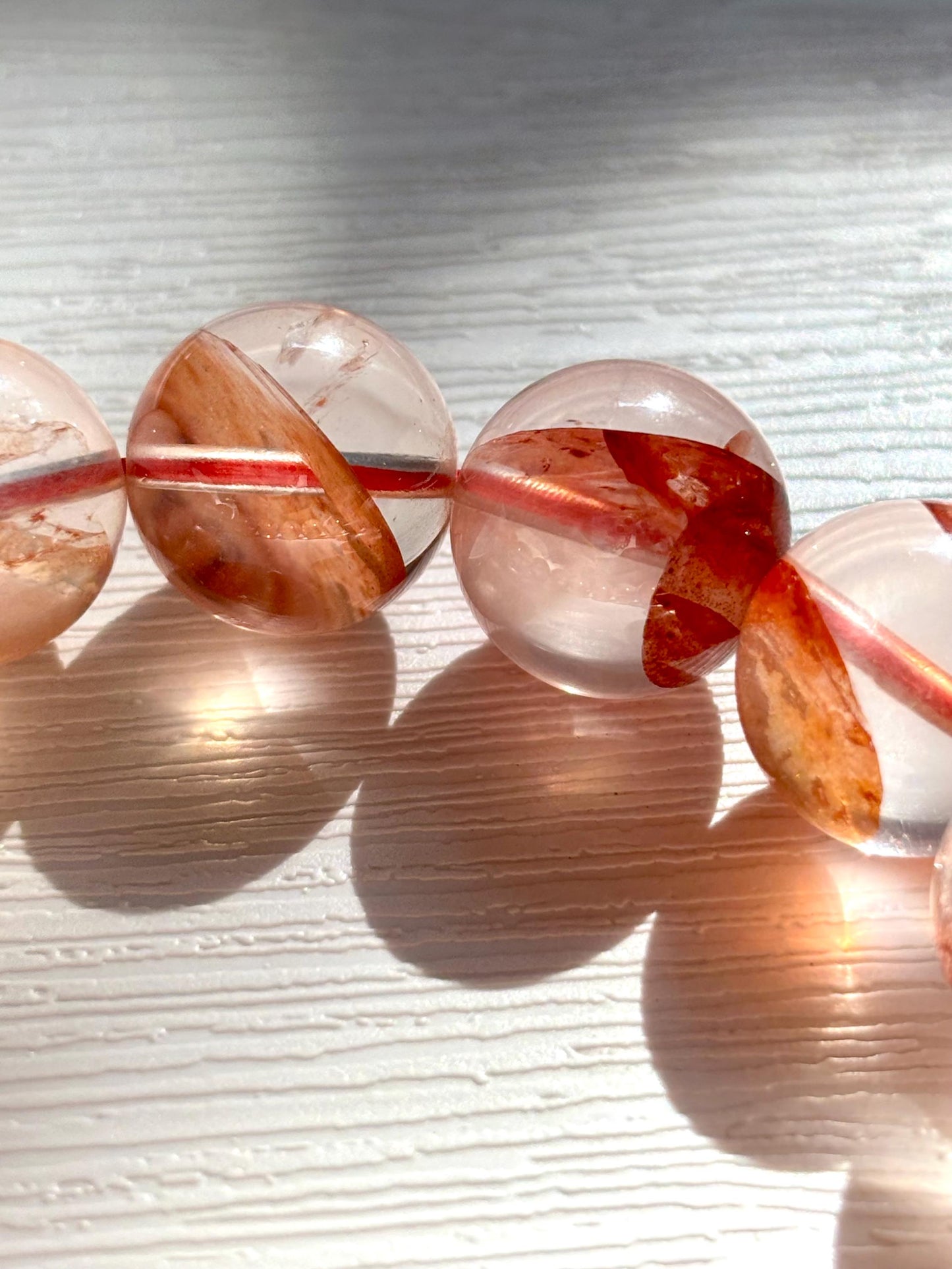Ember Bloom – Hematoid Quartz Fire Garden Bracelet C