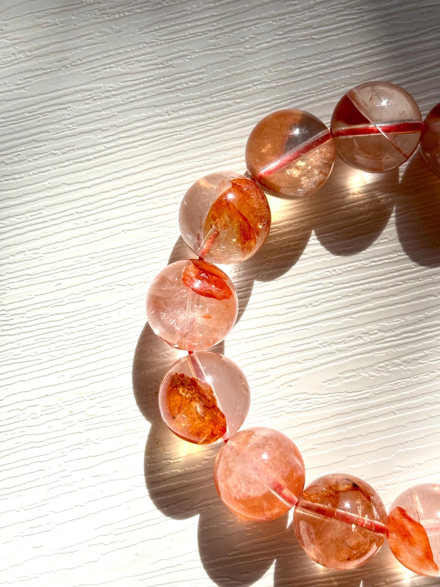 Ember Bloom – Hematoid Quartz Fire Garden Bracelet C