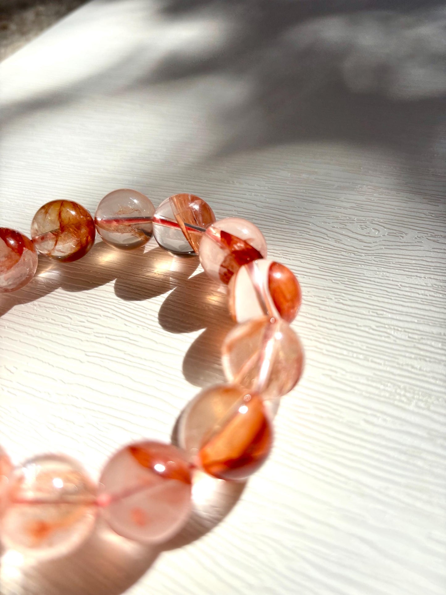Ember Bloom – Hematoid Quartz Fire Garden Bracelet C