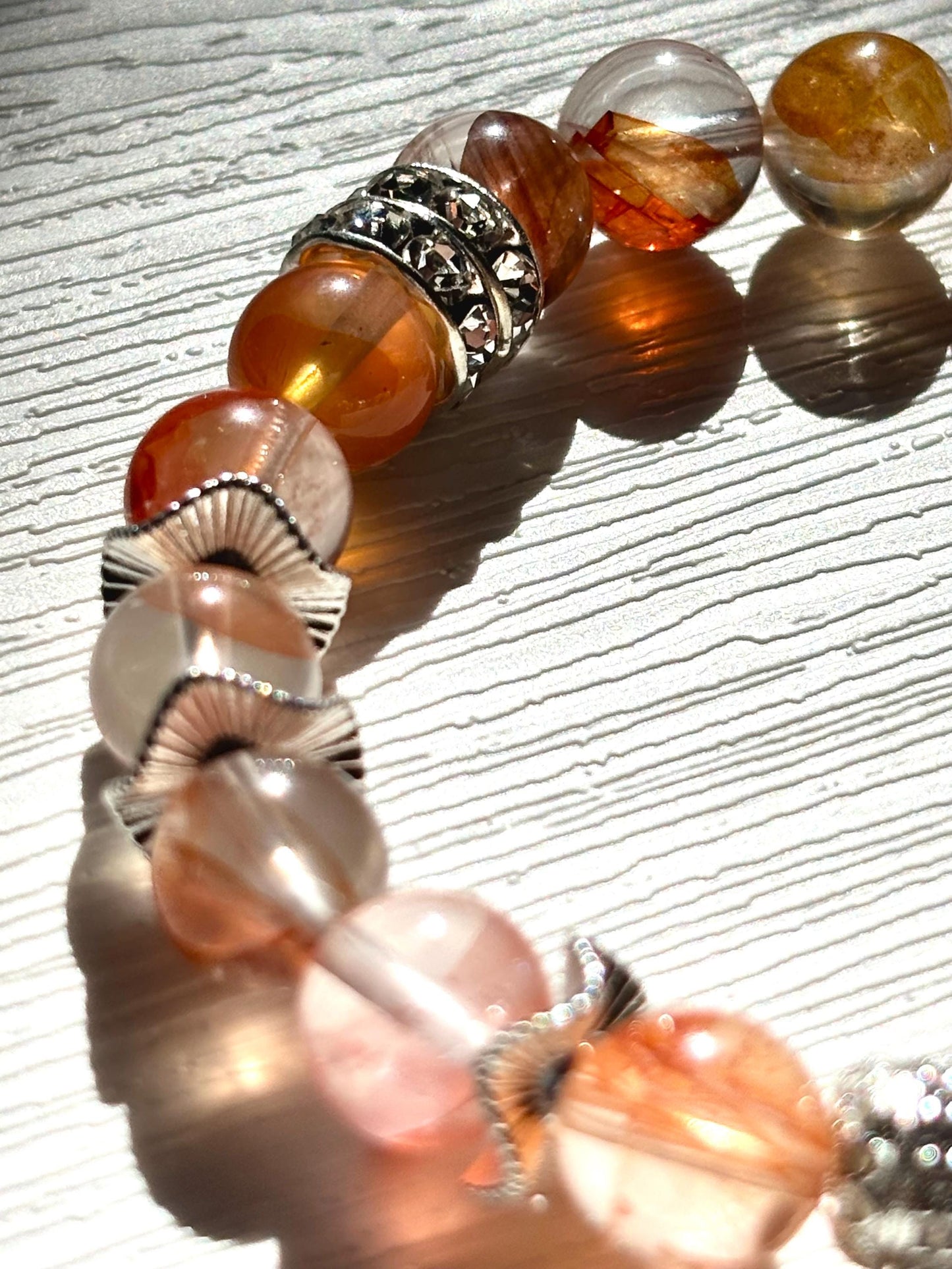 Koi Dance – Hematoid Quartz Beaded Bracelet