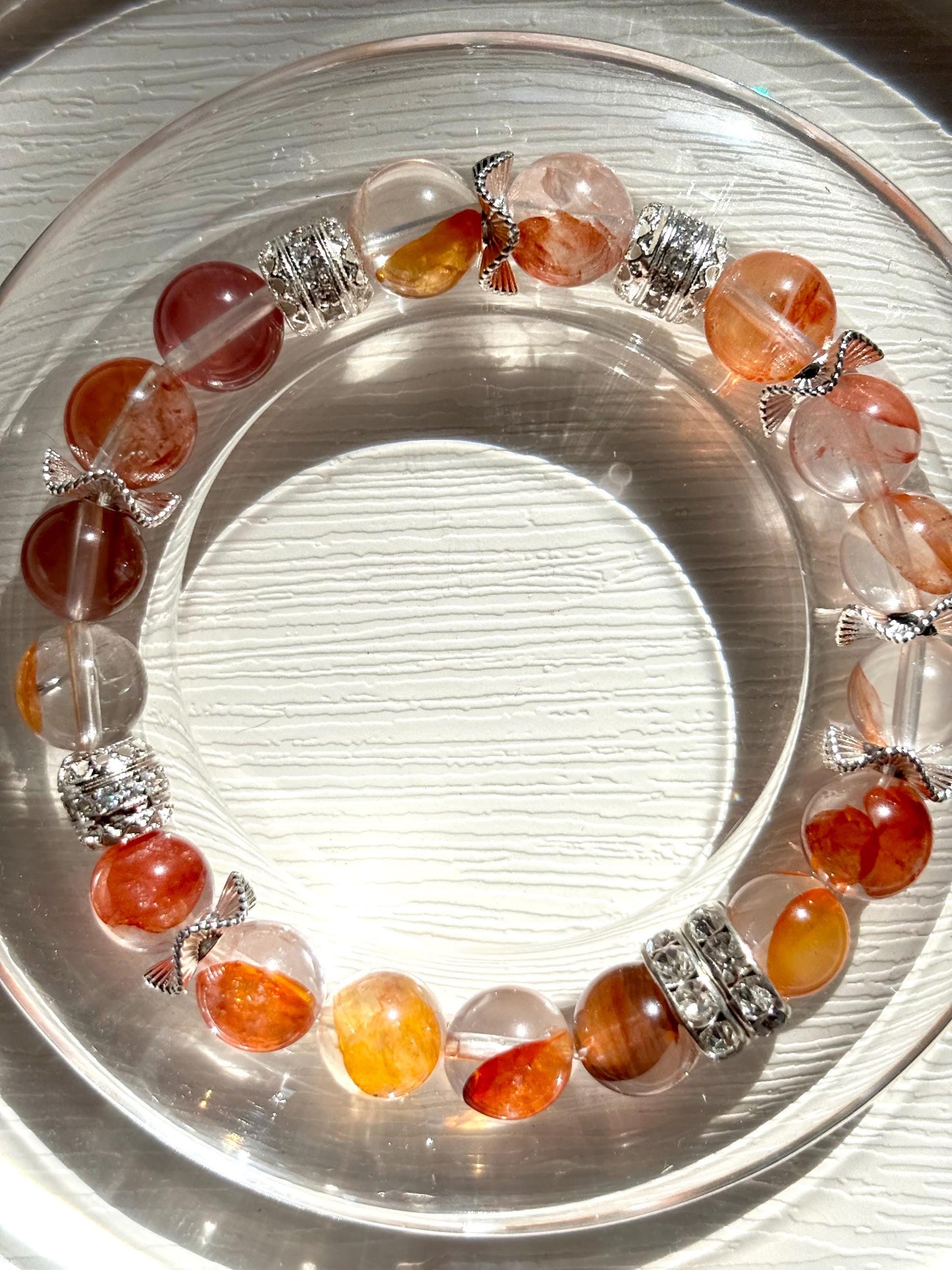 Koi Dance – Hematoid Quartz Beaded Bracelet