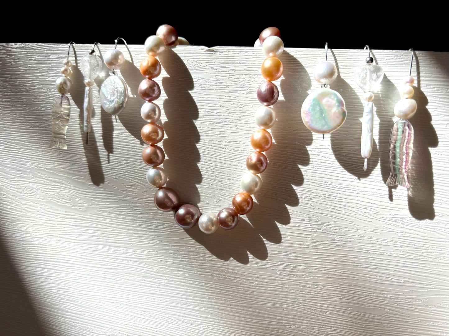 Sunset Sonata – Multicolor Edison Pearl Necklace (AA luster)