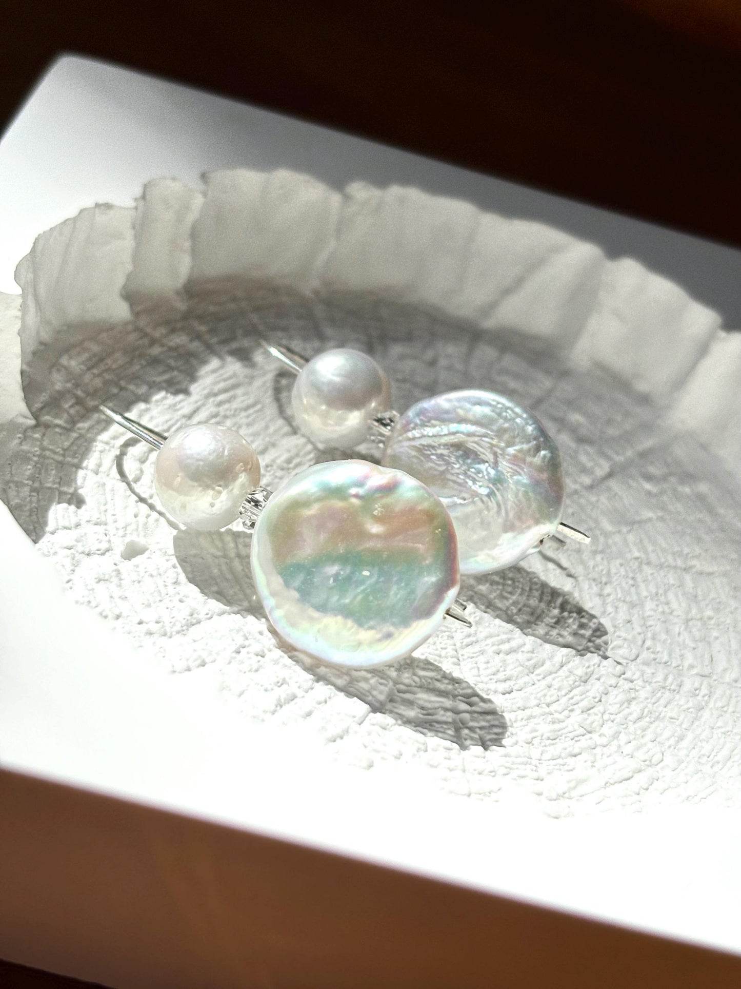 Moon Lover’s Embrace – Coin Baroque & Pearl Earrings