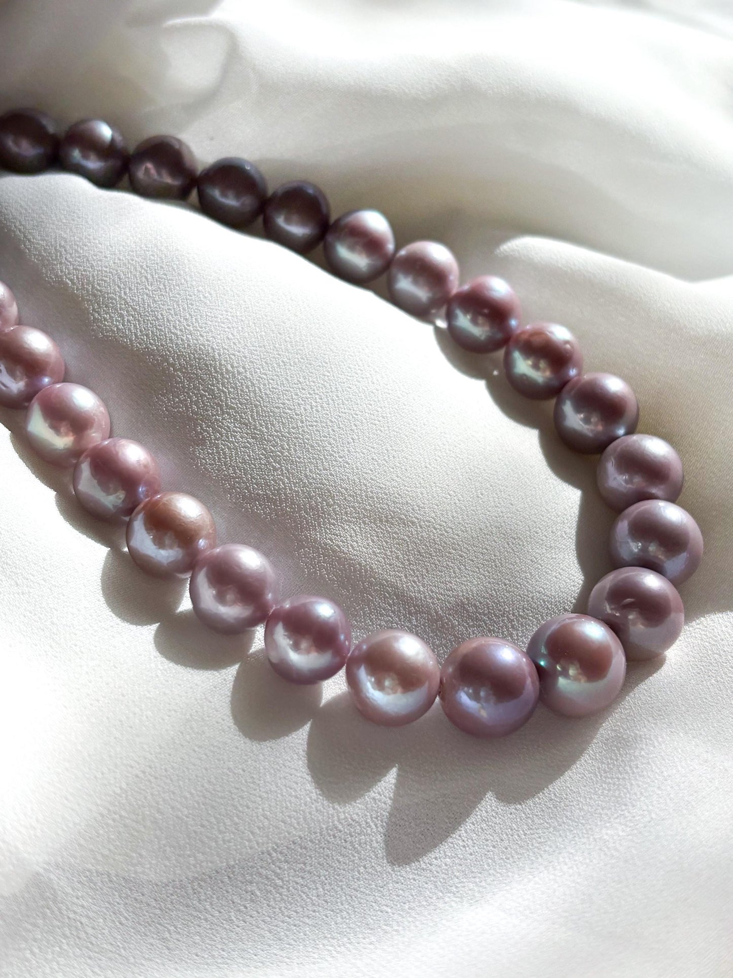 Lavender Dream – Matte Purple Edison Pearl Necklace