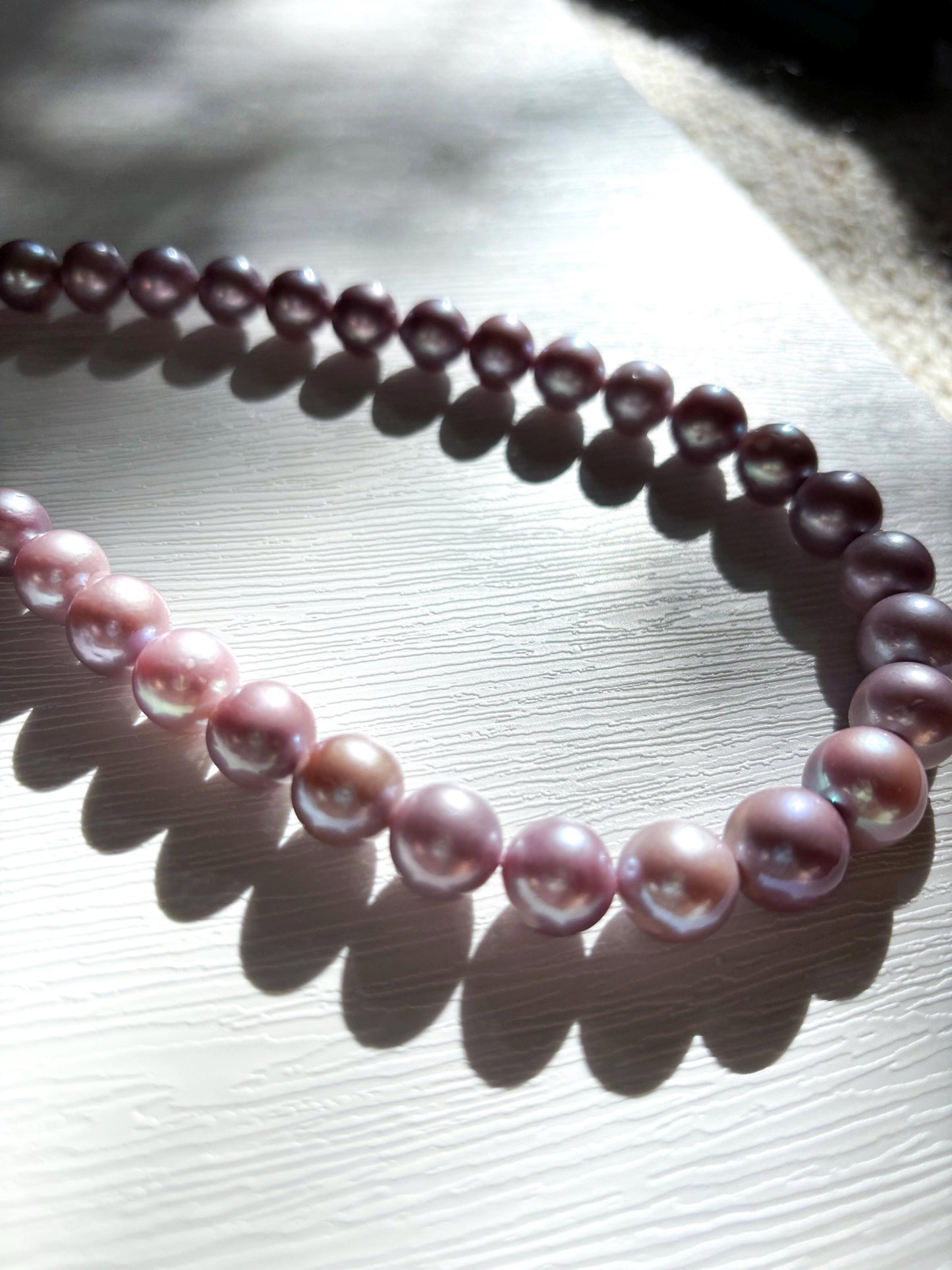 Lavender Dream – Matte Purple Edison Pearl Necklace