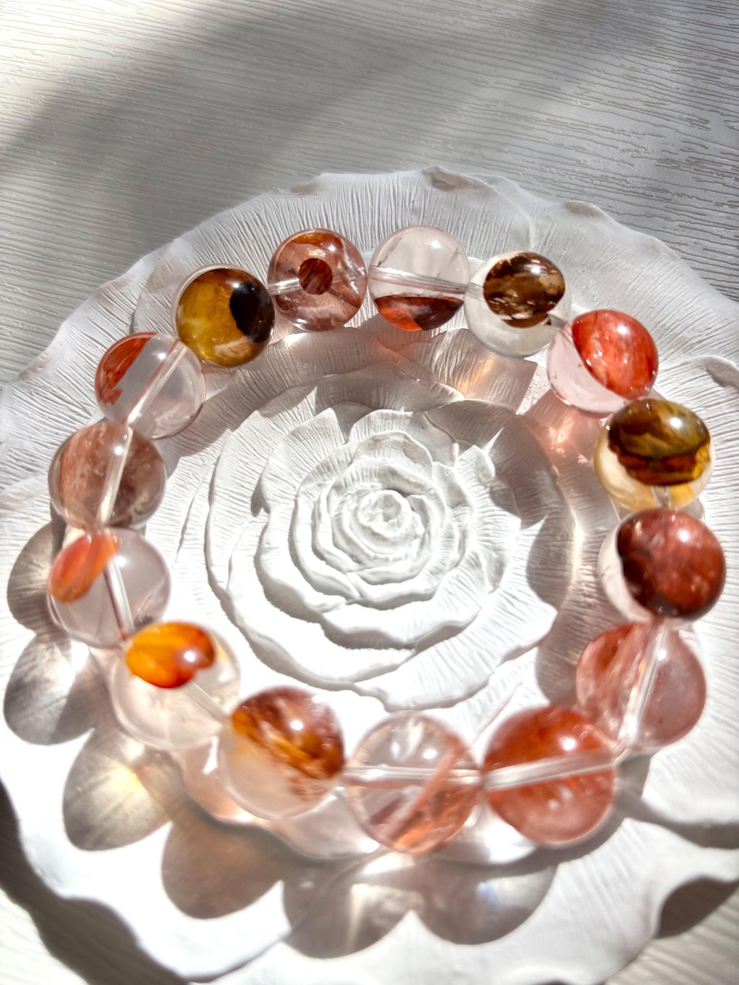 Autumn Glow – Hematoid Quartz Bracelet