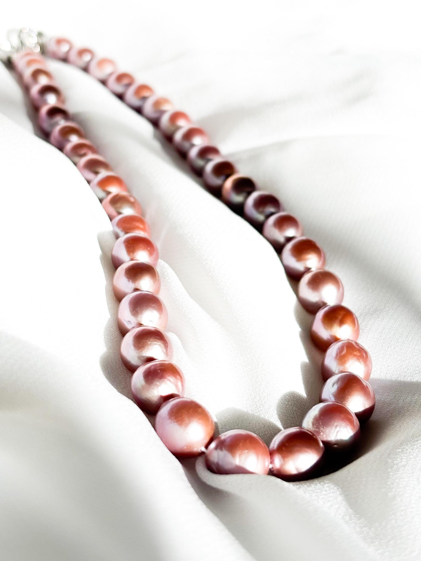 Cocoa Strawberry – Purple Sunset Edison Pearl Necklace