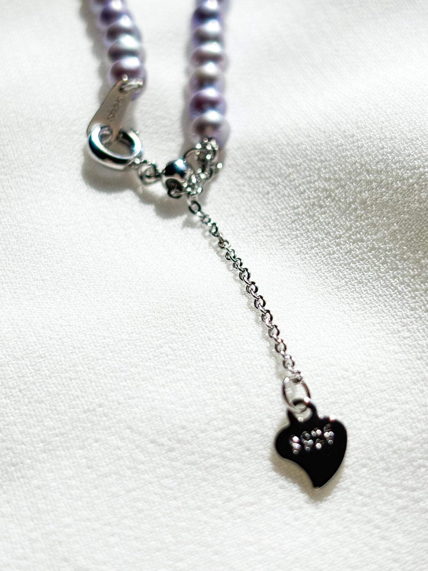 Wisteria Bloom – Indigo Haze Pearl Necklace