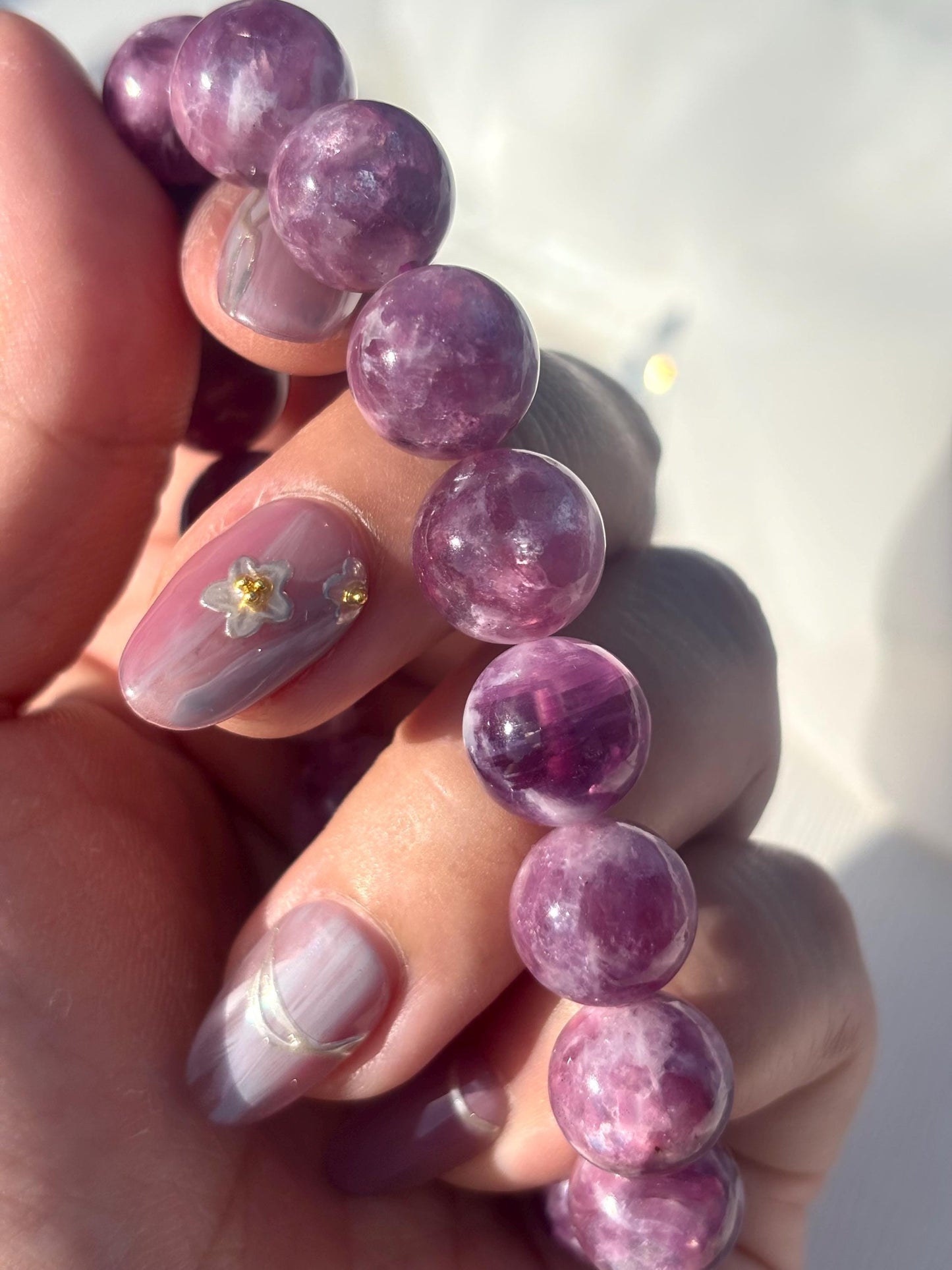 Starcloak – Lepidolite Chrome Mica Bracelet
