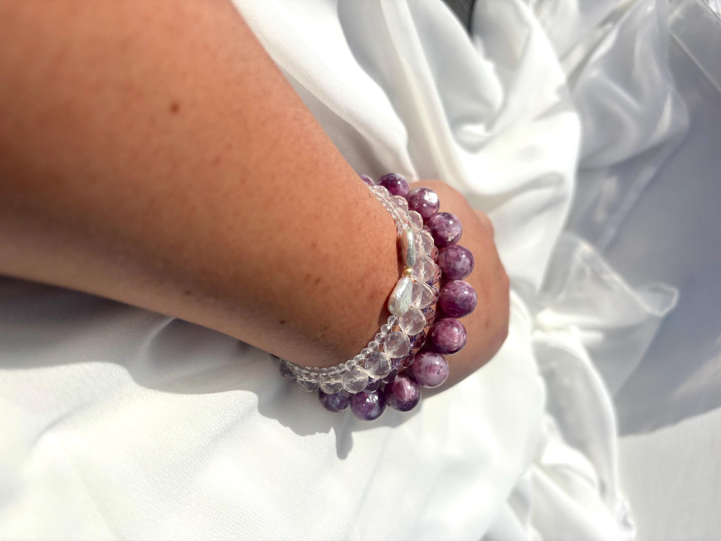 Starcloak – Lepidolite Chrome Mica Bracelet