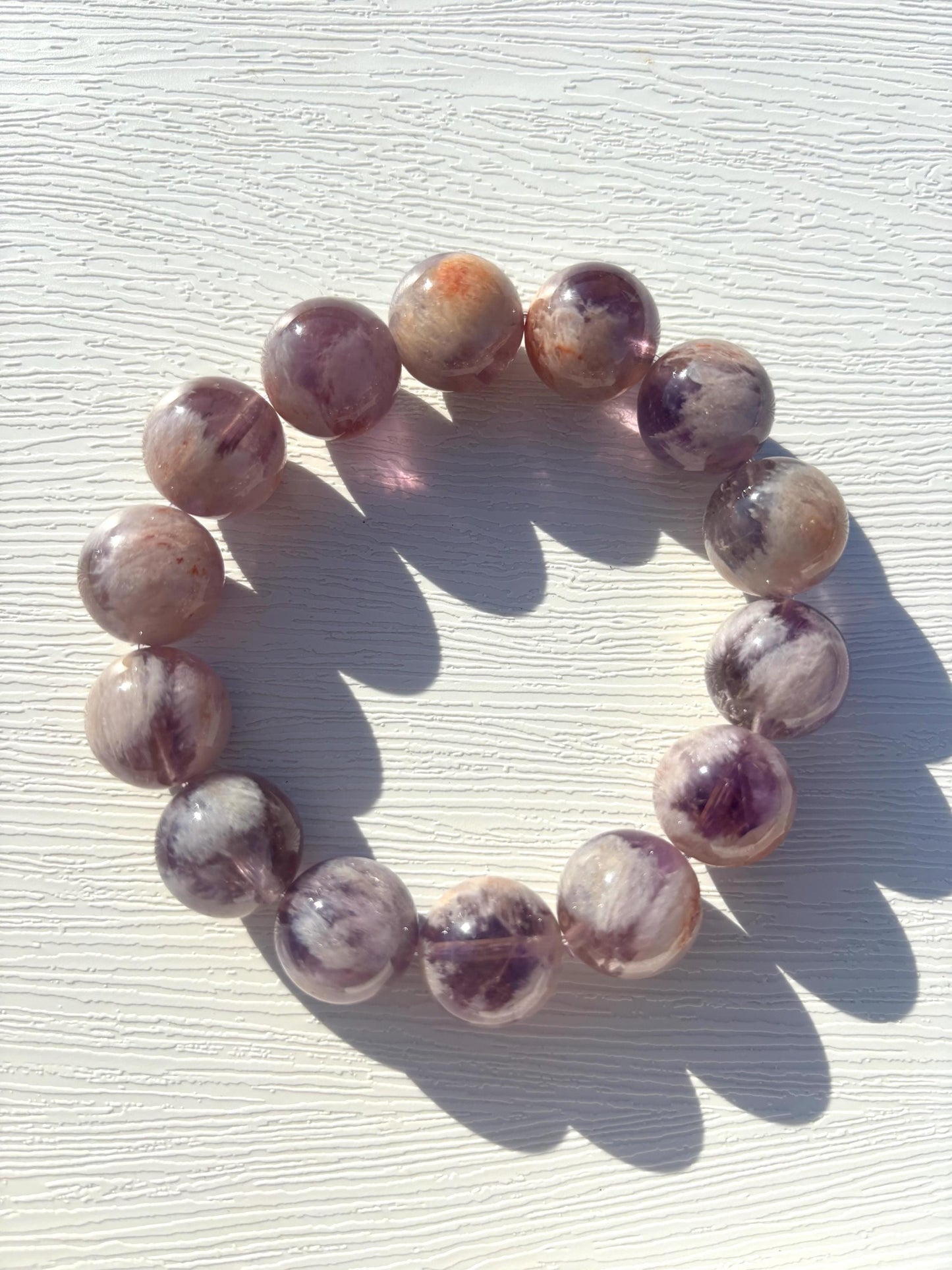 Spirit Veil – Purple Phantom Quartz Bracelet