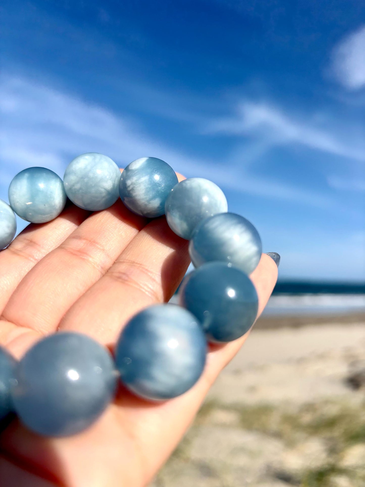 Sky Dreamer – Cloudlight Aquamarine Bracelet