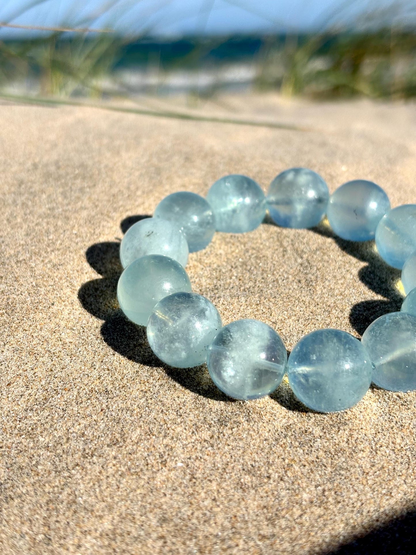 Afternoon Whisper – Aquamarine Glow Bracelet
