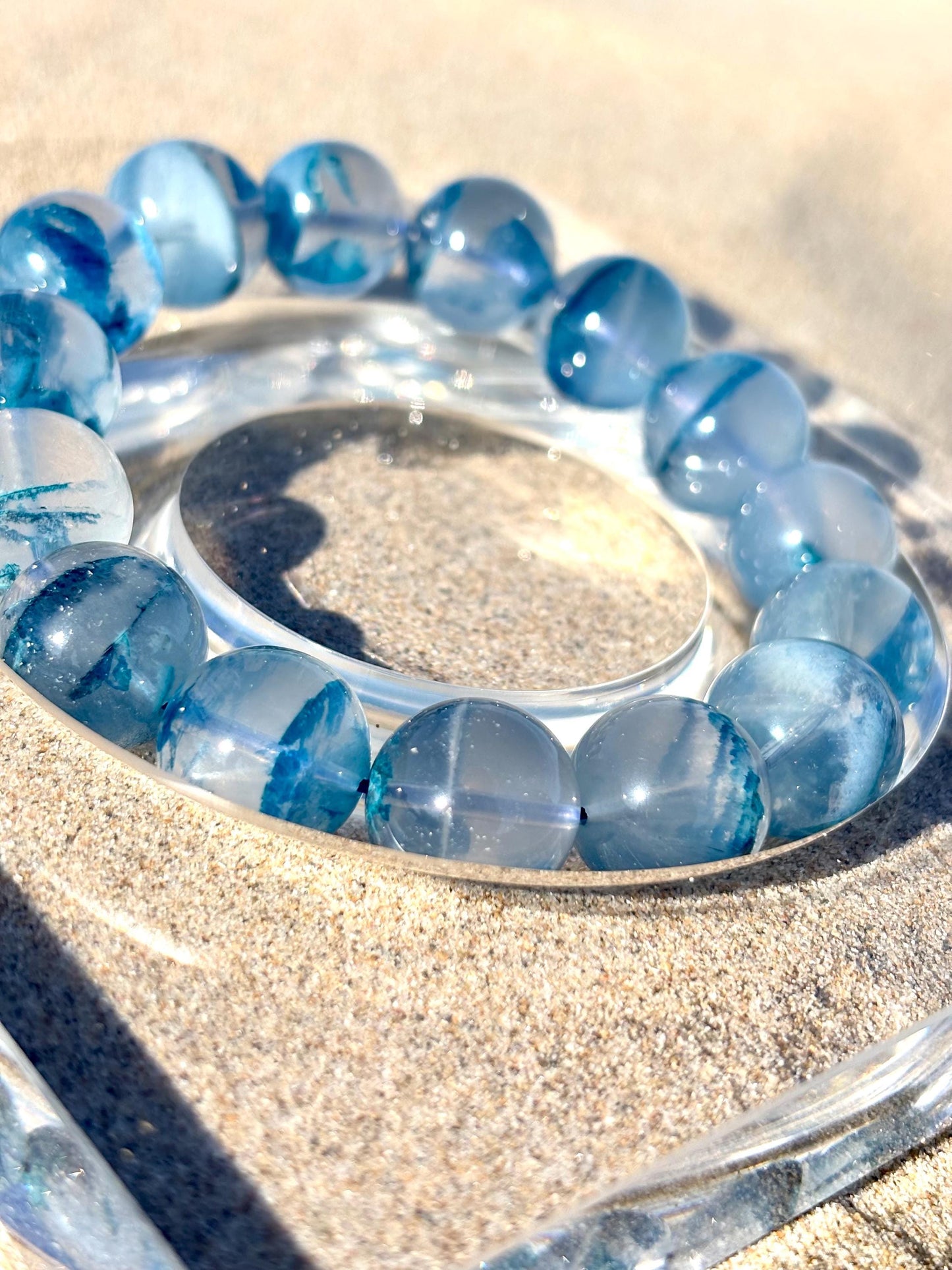 Blue Rose in Wadi Rum – Phantom Quartz Bracelet