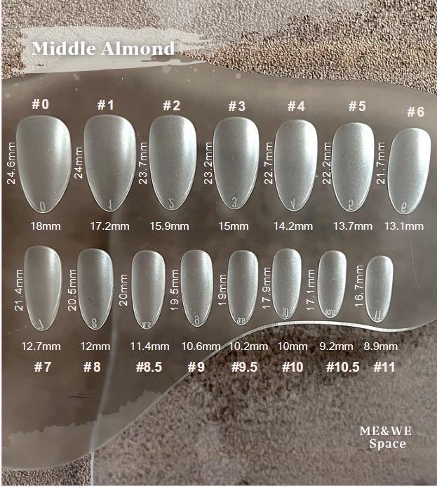 Pink shell drifting sand press-on nail