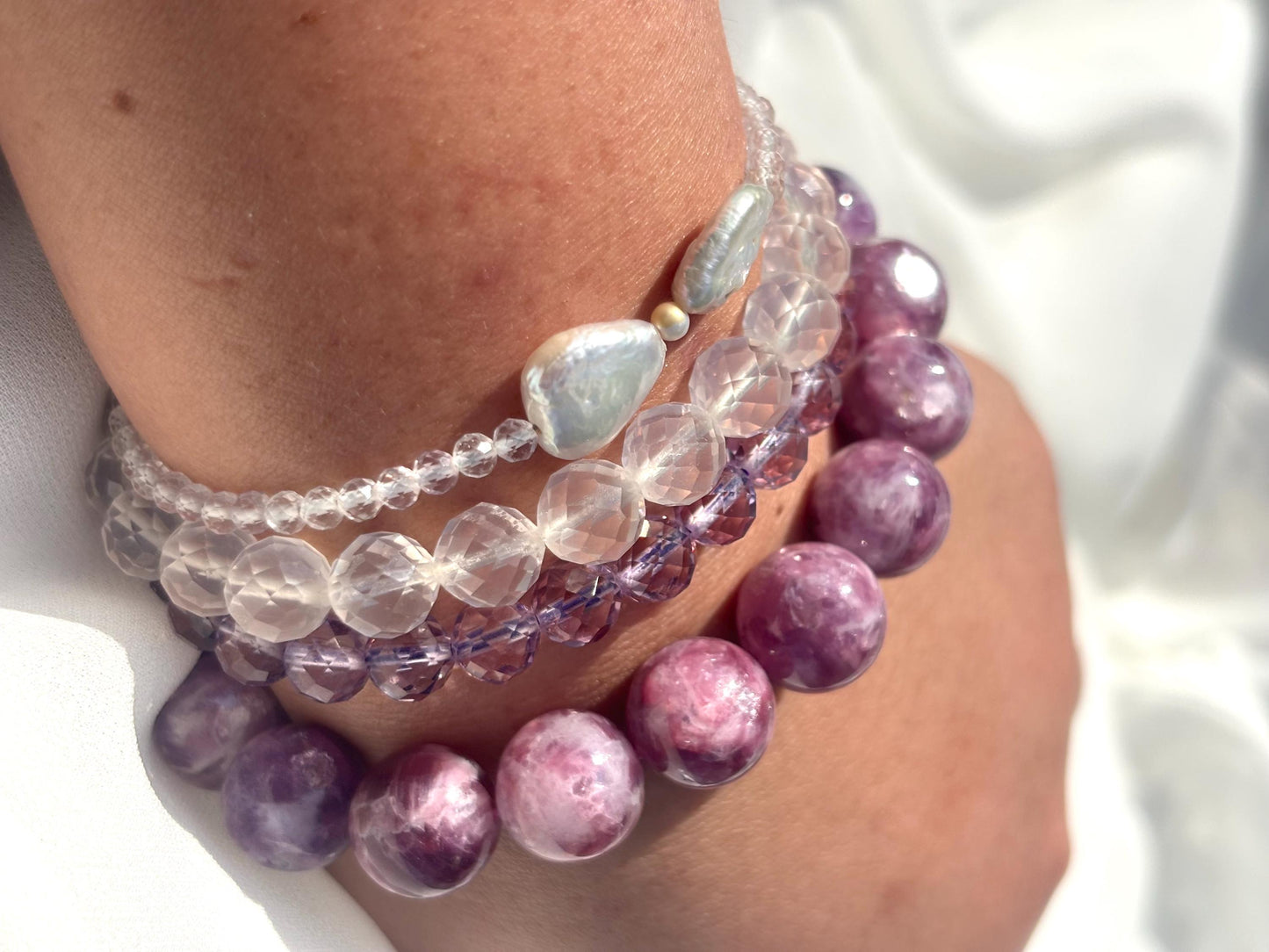 Starcloak – Lepidolite Chrome Mica Bracelet
