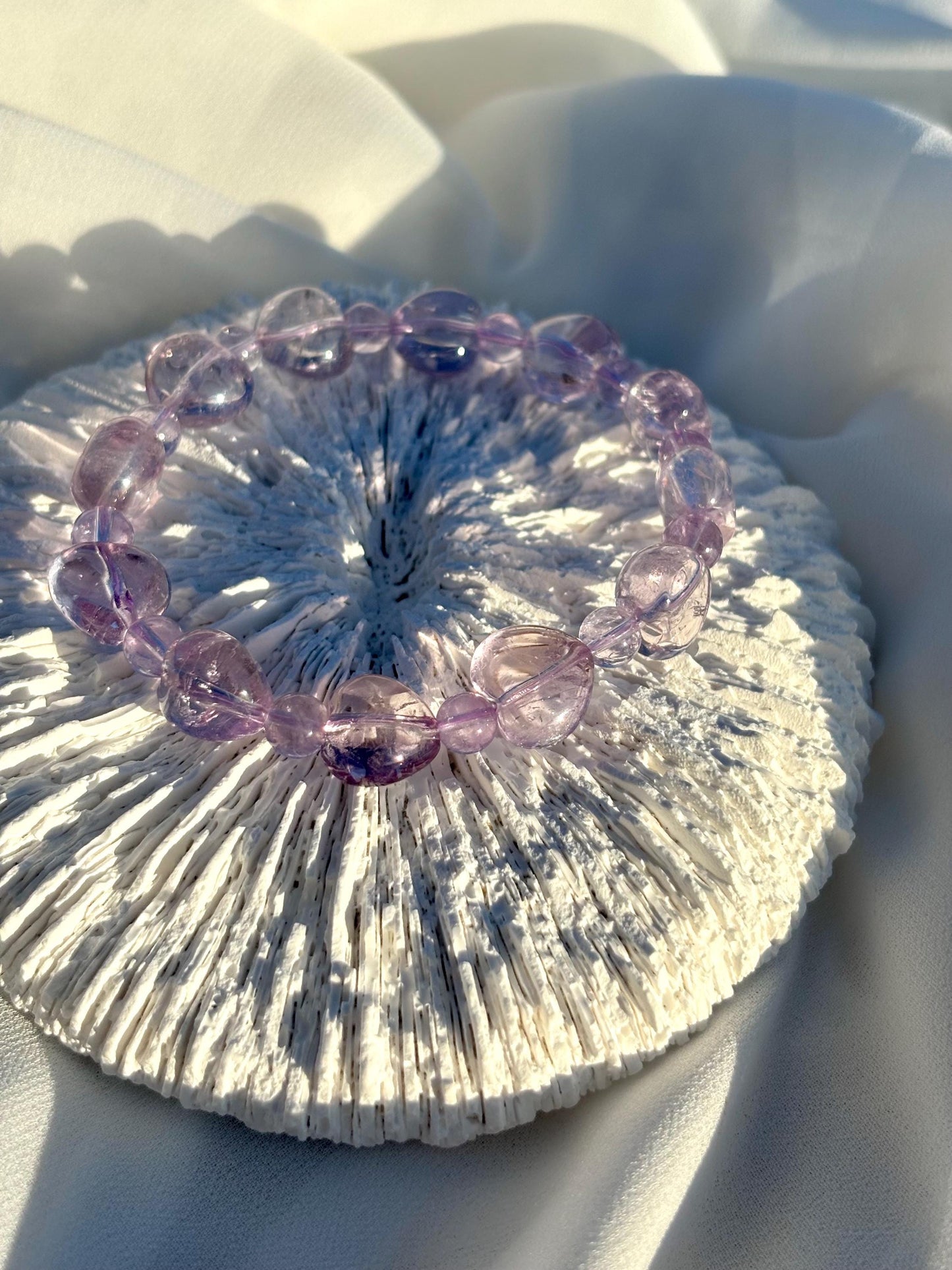 Lavender Heartbeat – Amethyst Love Bracelet