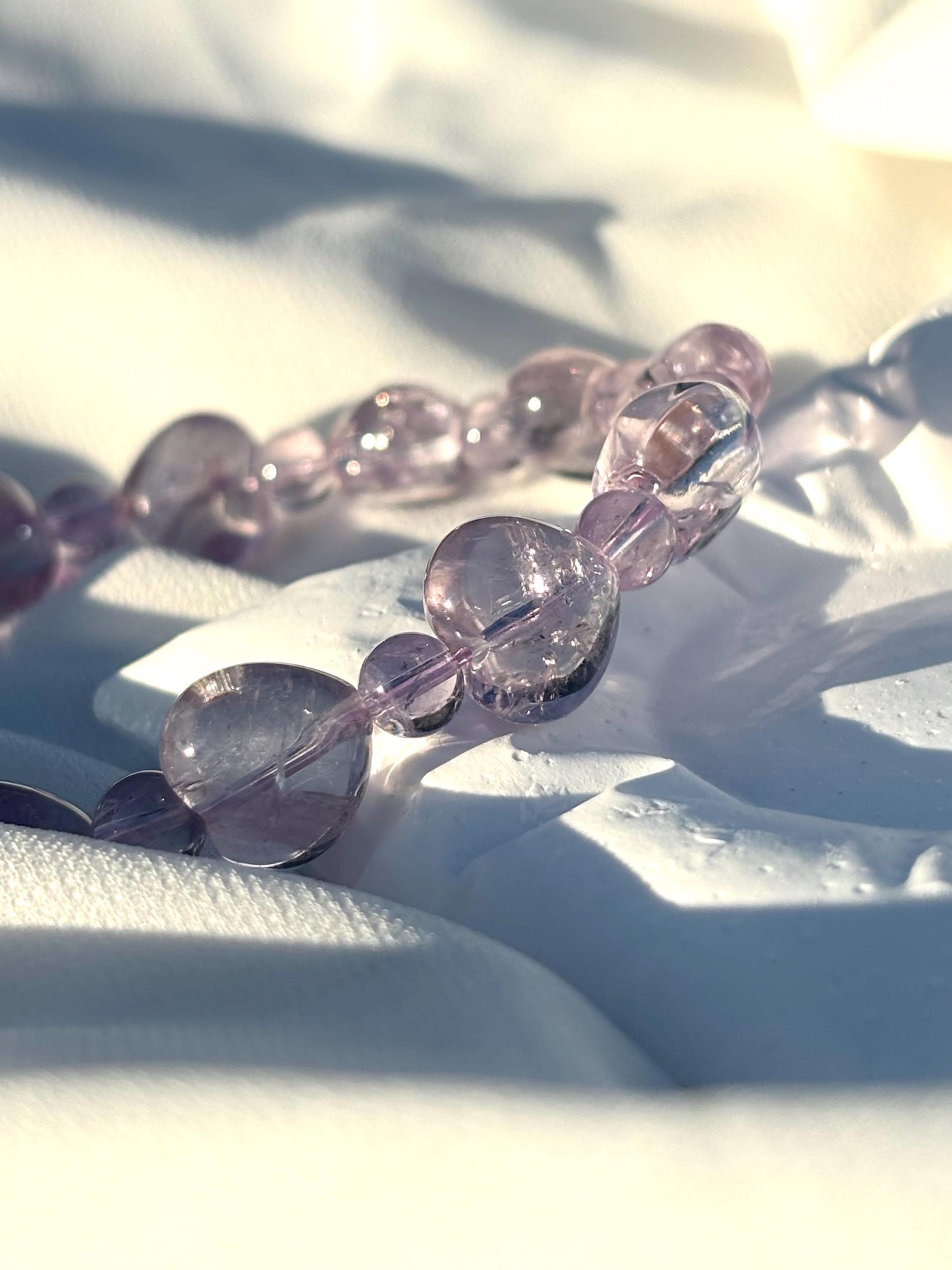 Lavender Heartbeat – Amethyst Love Bracelet