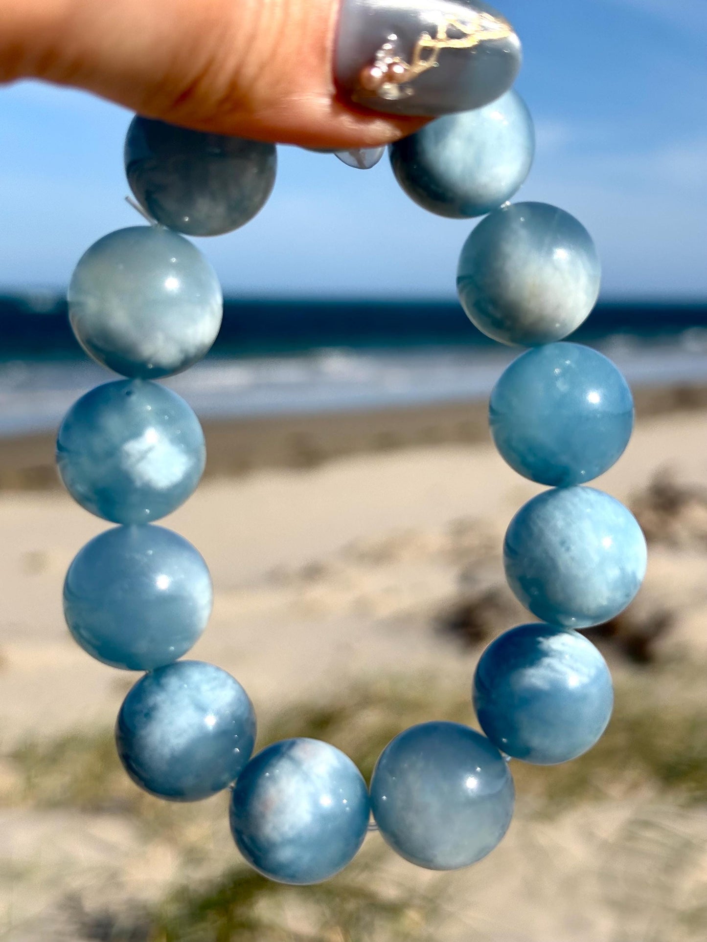 Sky Dreamer – Cloudlight Aquamarine Bracelet