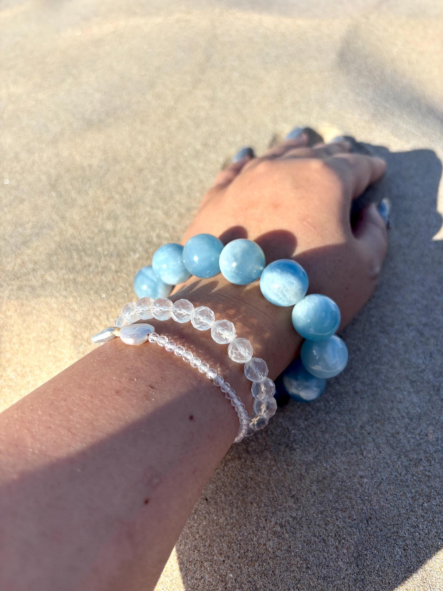 Sky Dreamer – Cloudlight Aquamarine Bracelet
