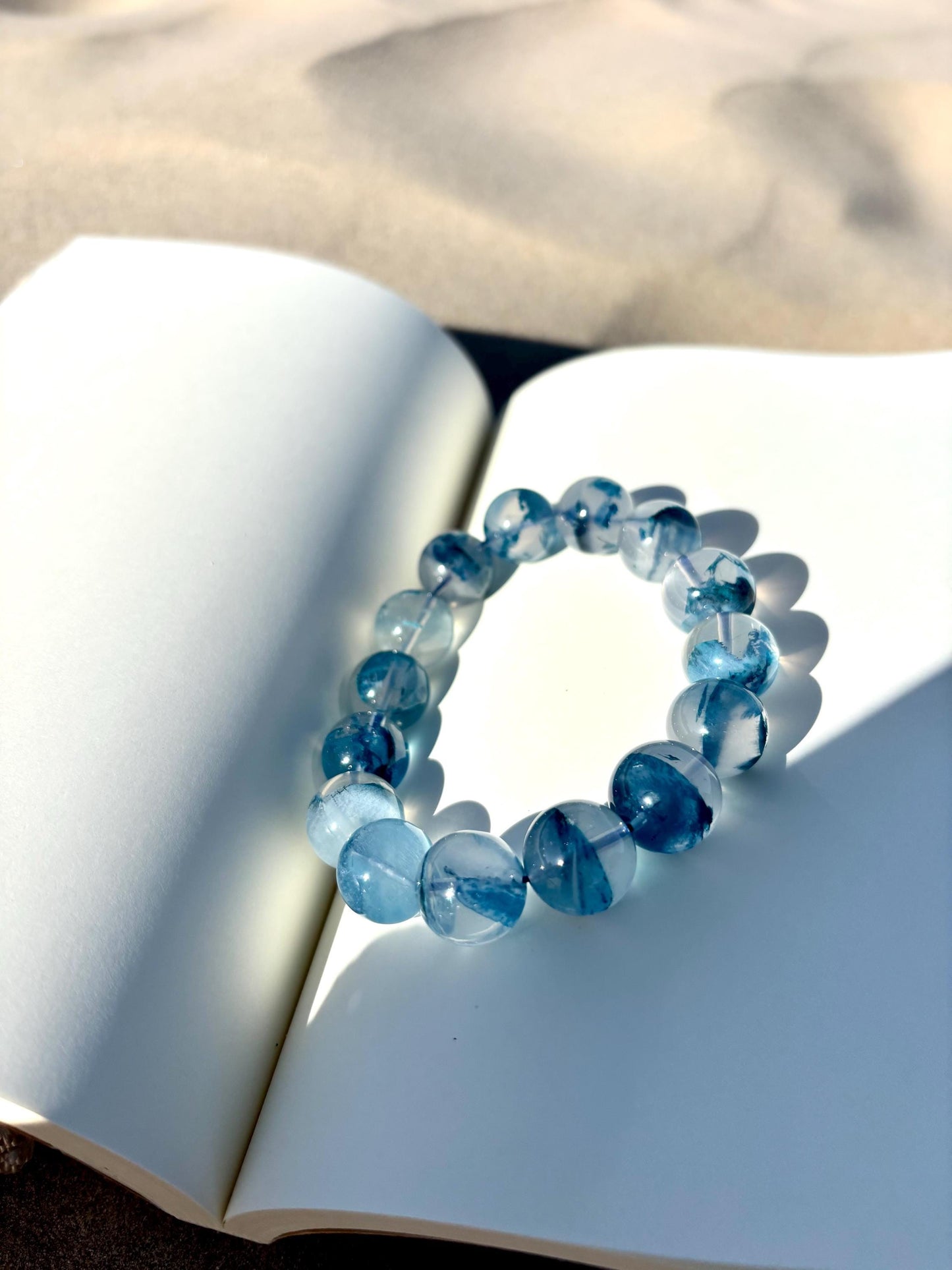 Blue Rose in Wadi Rum – Phantom Quartz Bracelet