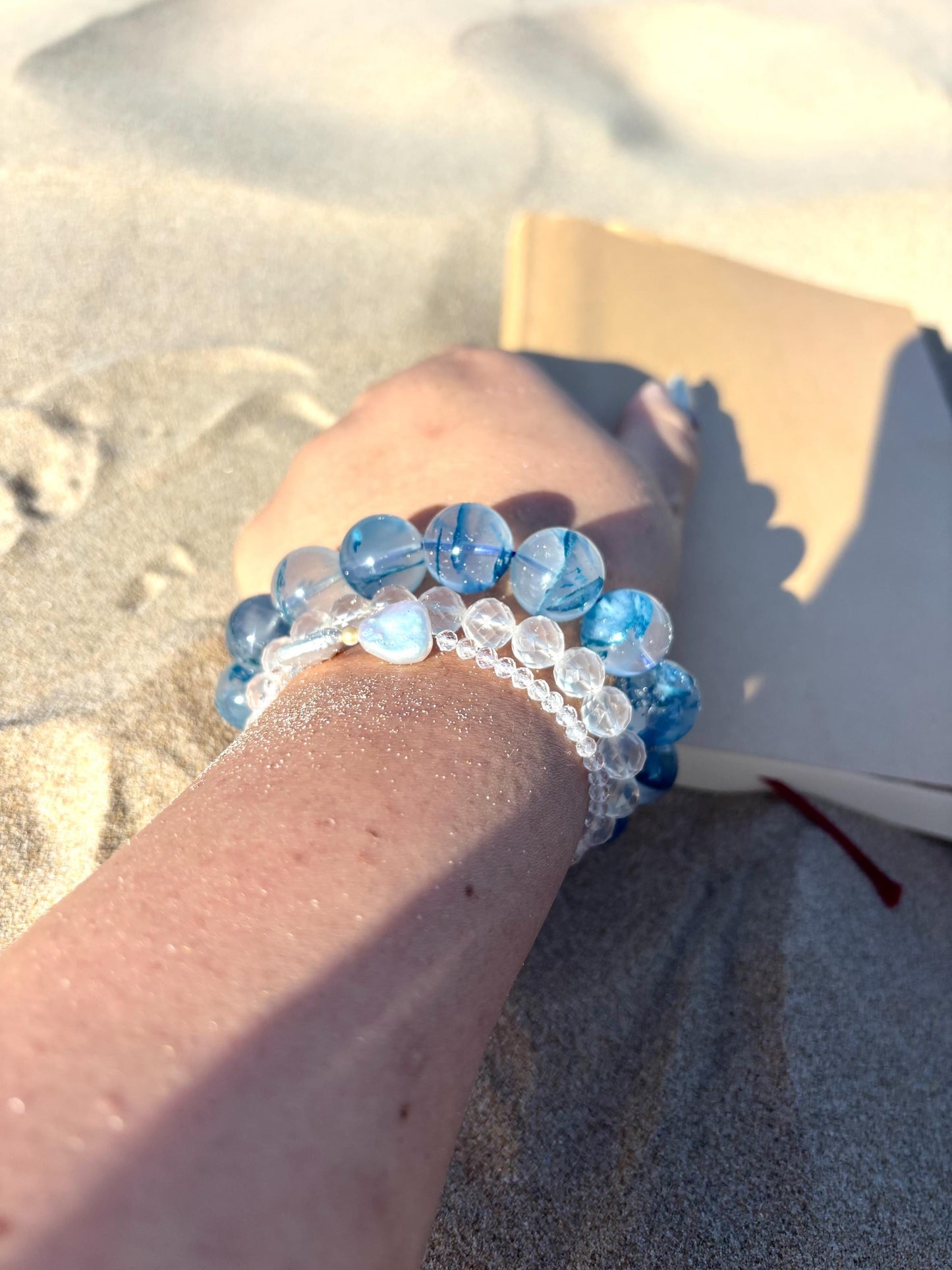 Blue Rose in Wadi Rum – Phantom Quartz Bracelet