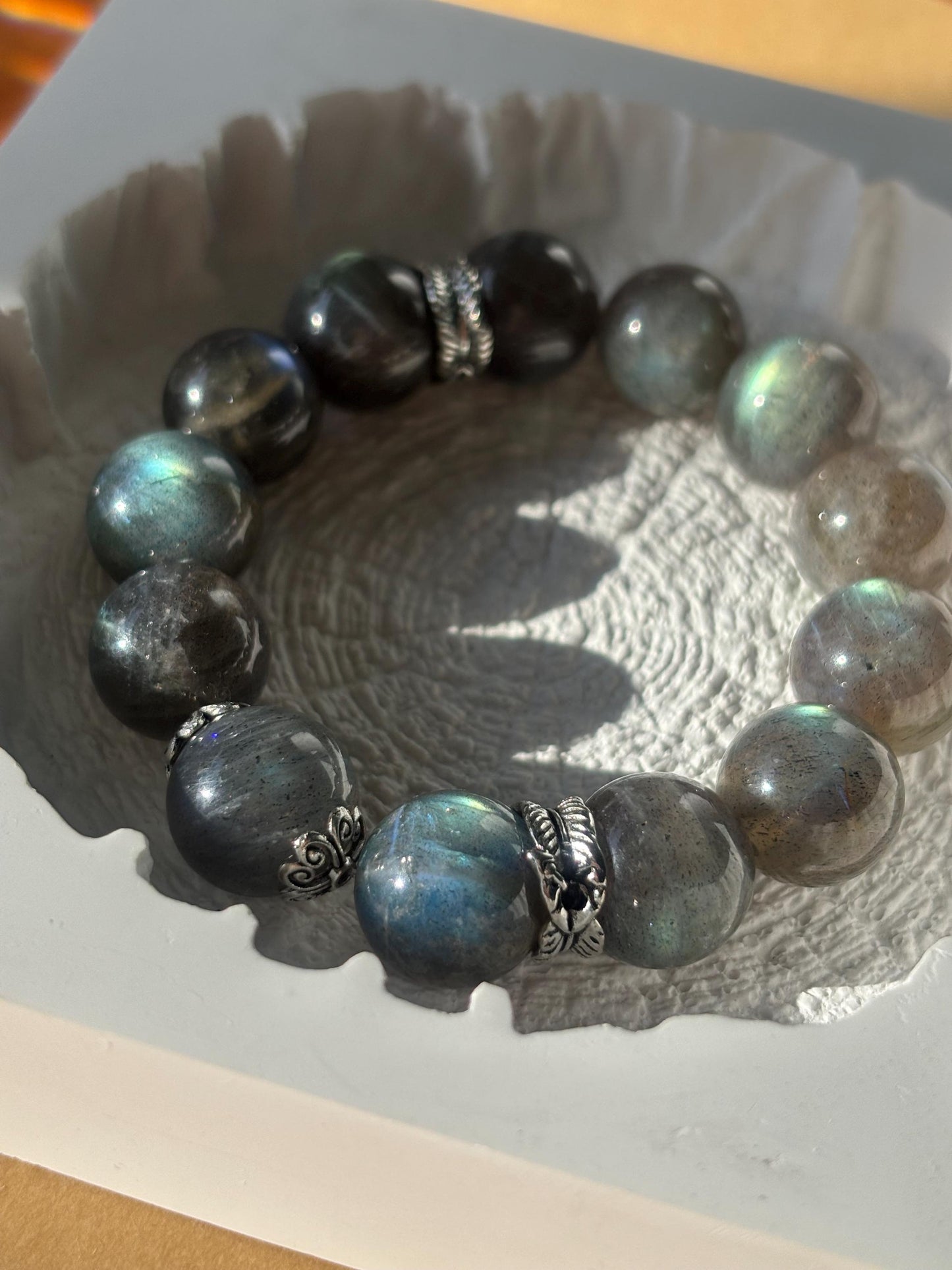 Mystic Horizon – Labradorite Sphere Bracelet