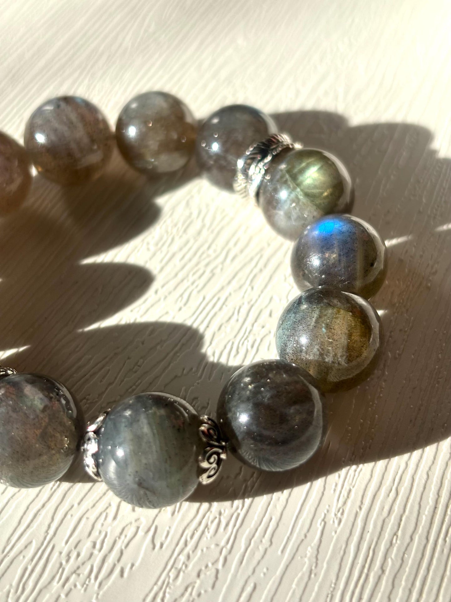 Mystic Horizon – Labradorite Sphere Bracelet