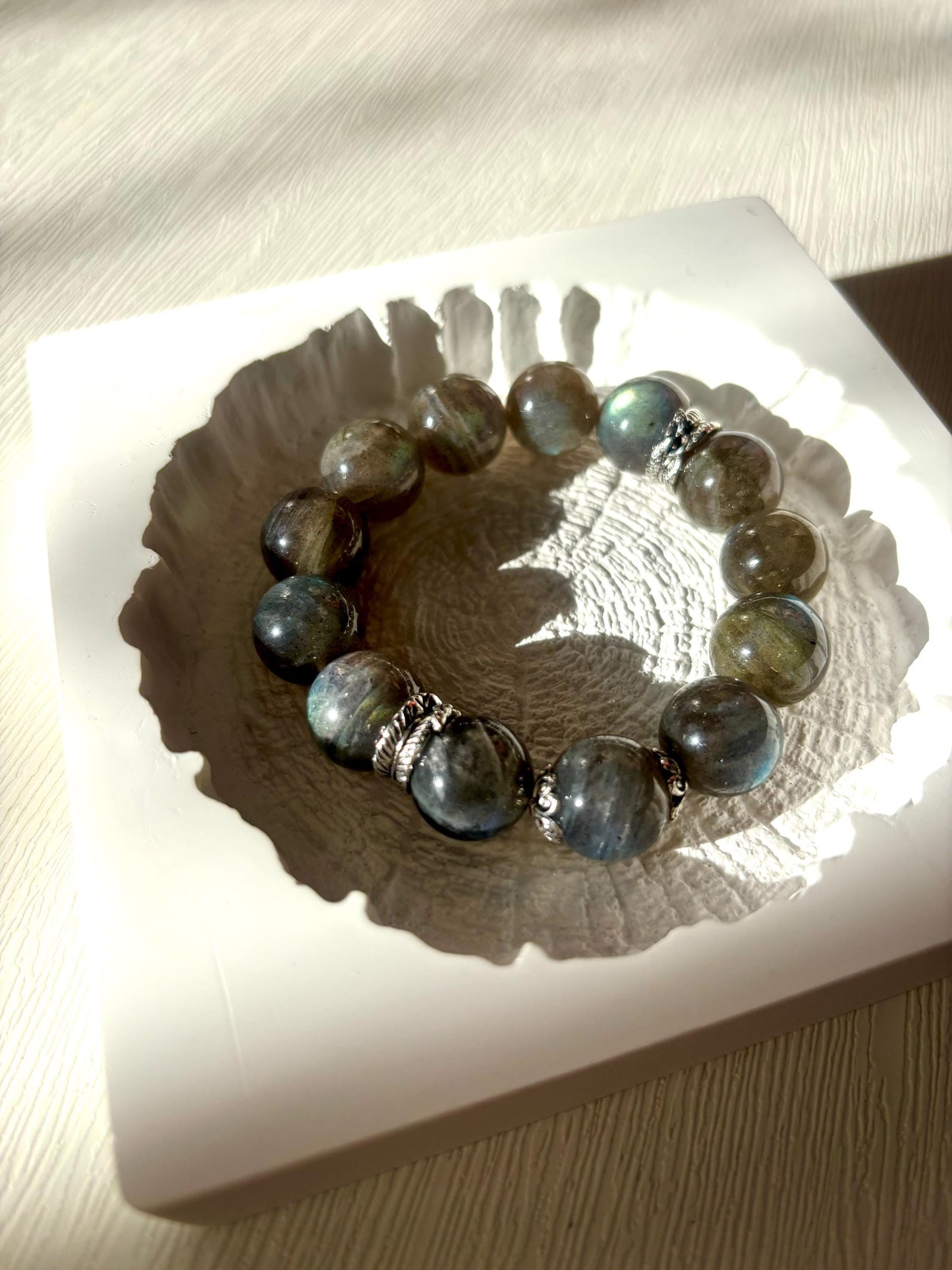 Mystic Horizon – Labradorite Sphere Bracelet