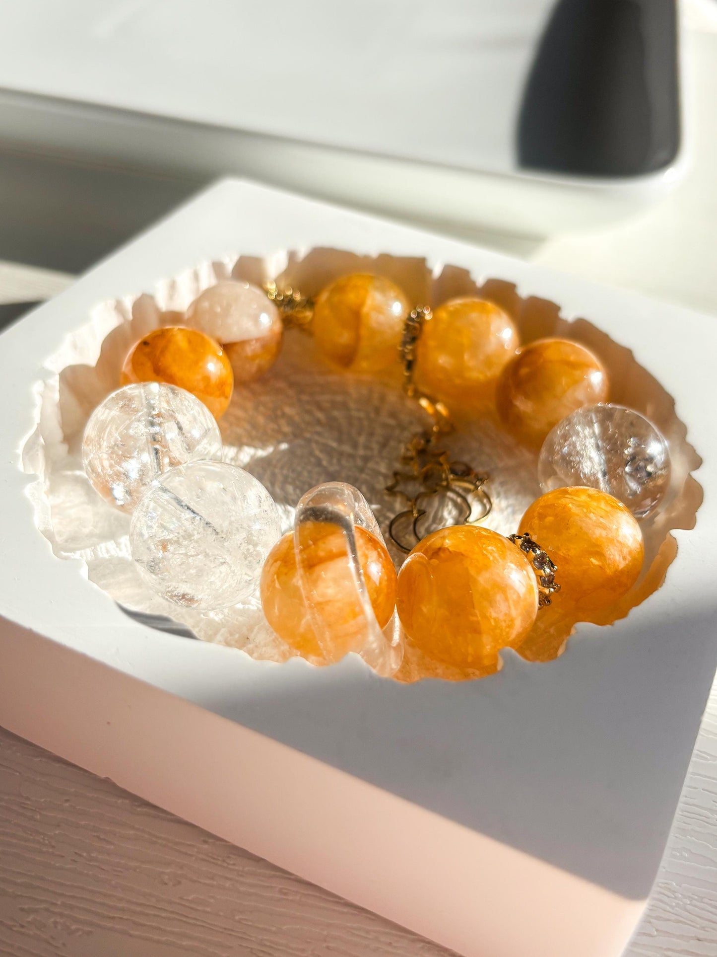 Andalusia Sun – Golden Healer & Azeztulite Bracelet