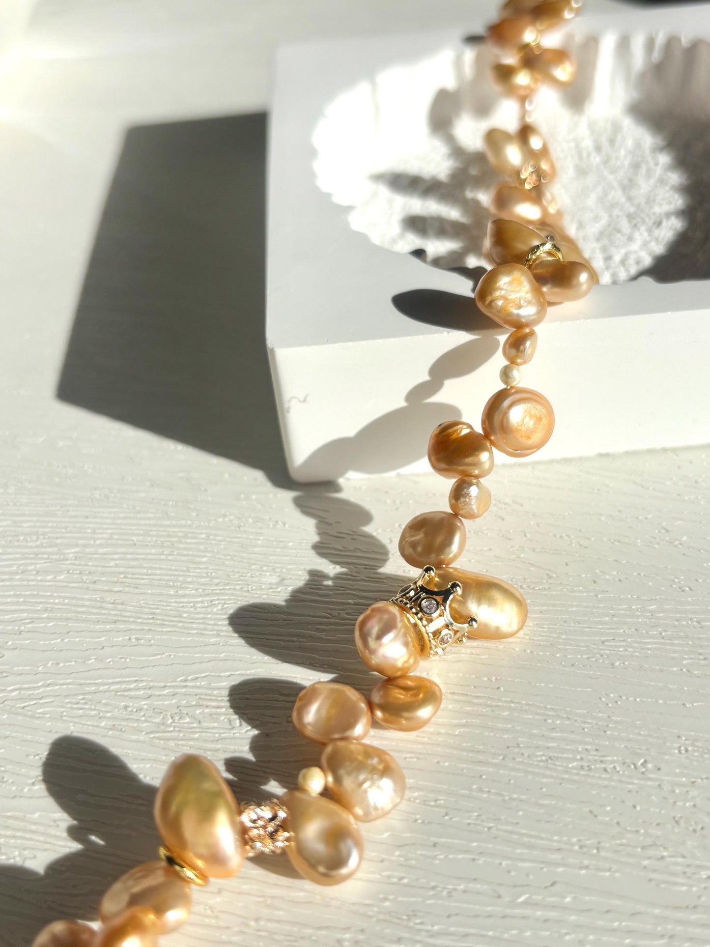 Sunlit Ember – Where Golden Ripples Kiss Baroque Petals