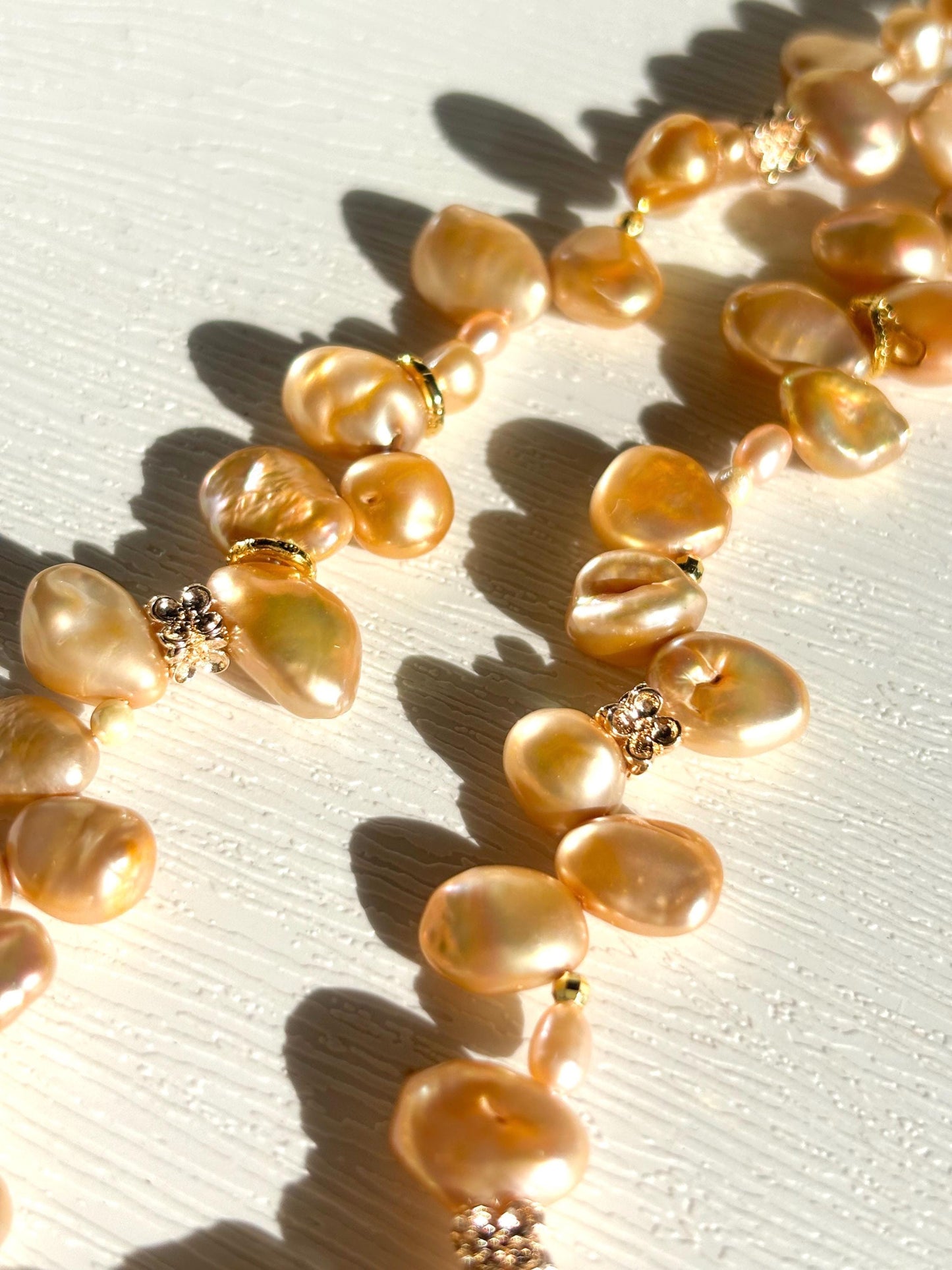 Sunlit Ember – Where Golden Ripples Kiss Baroque Petals