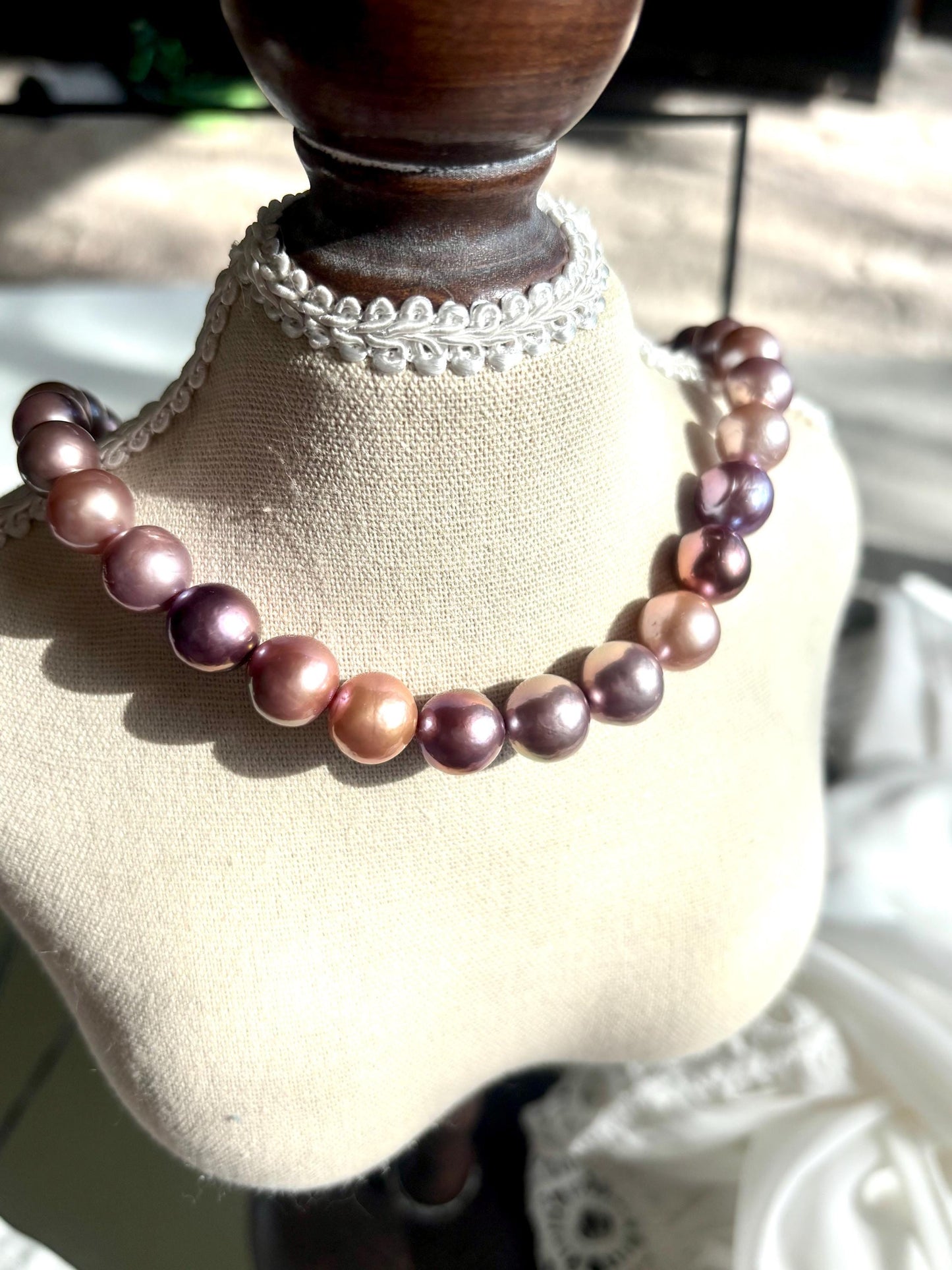 Moonlit Serenade – Multicolor Baroque Pearl Necklace