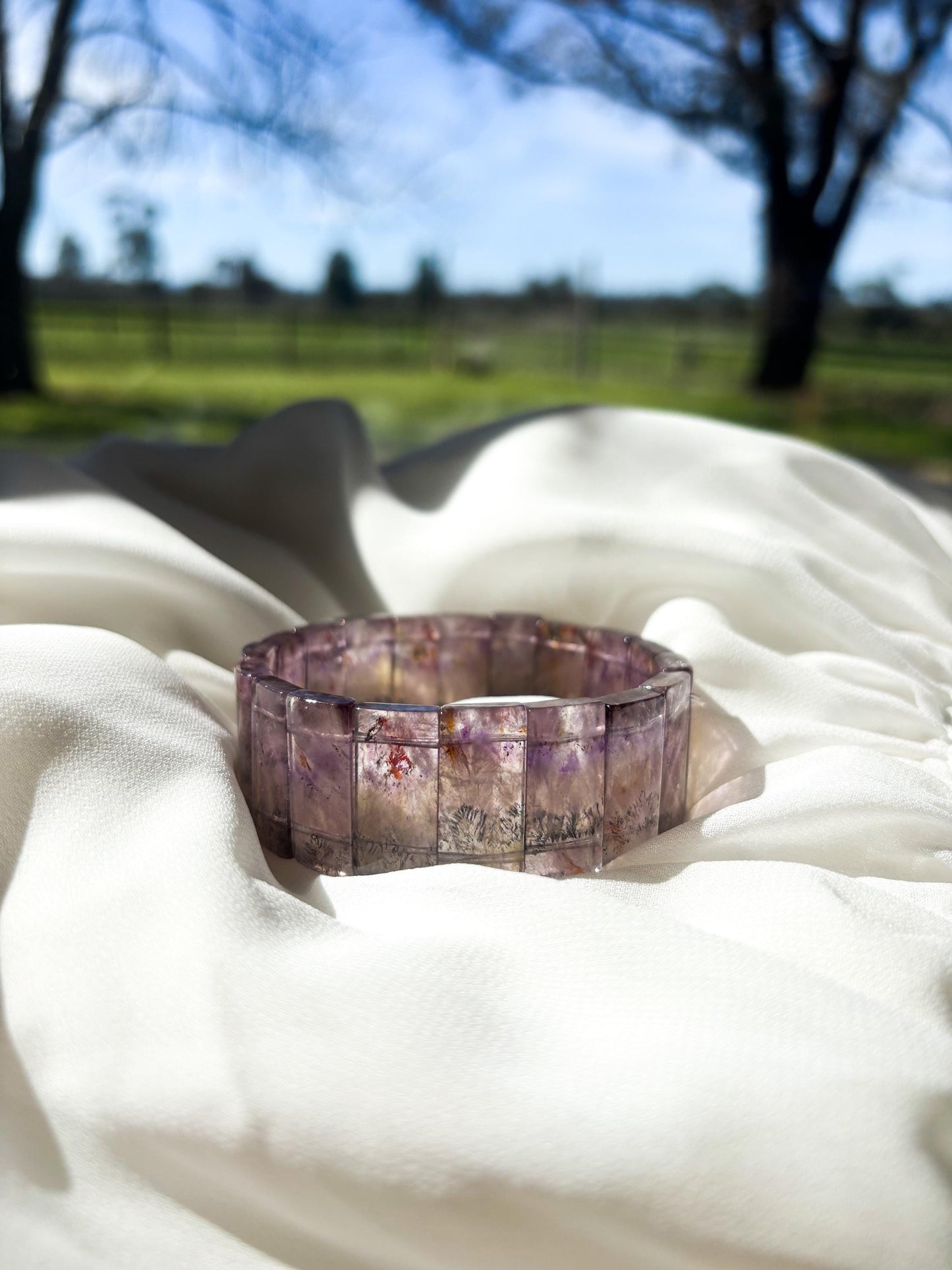 Starlight Wisdom – Auralite-23 Wide Bracelet