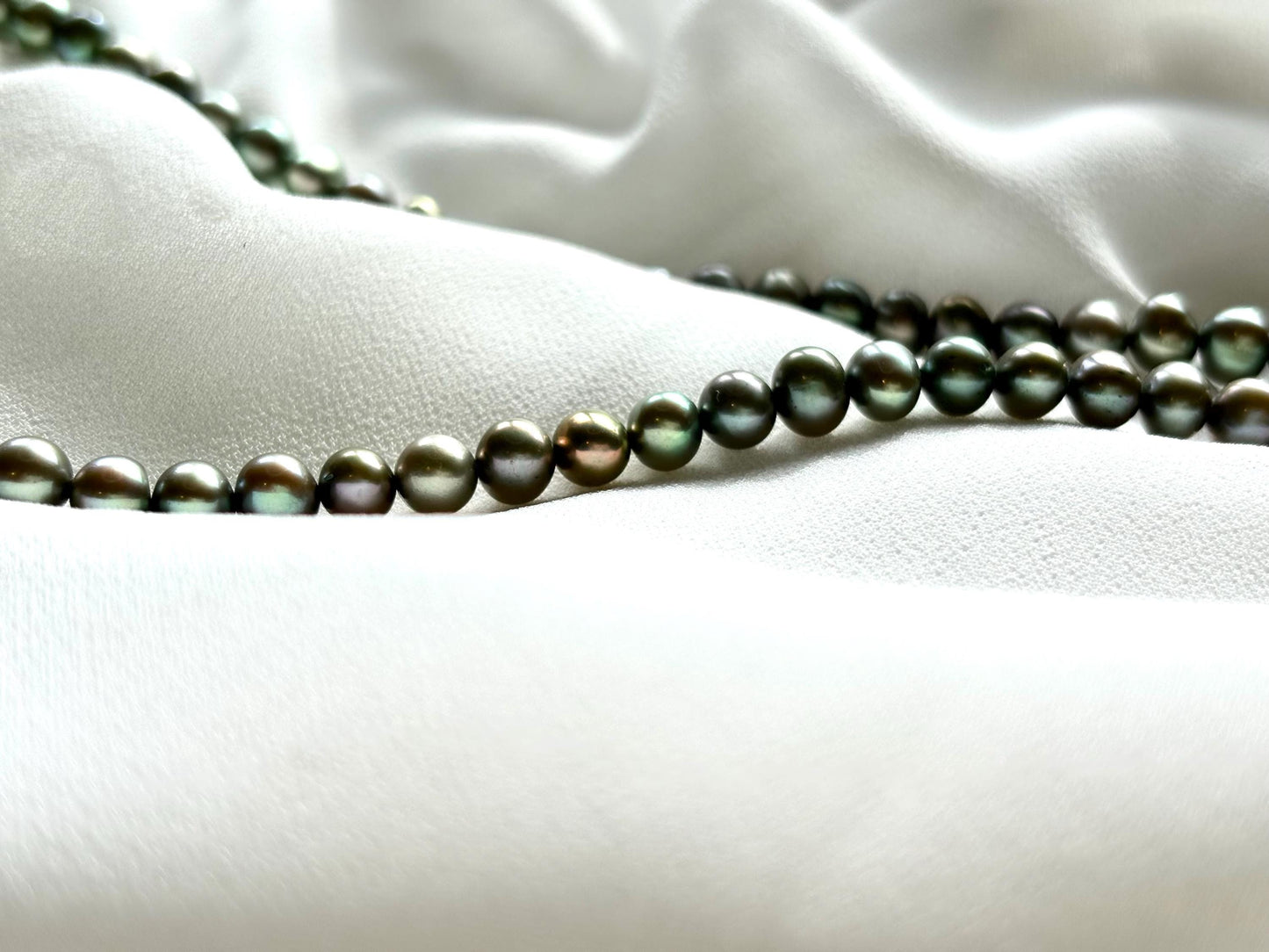 Verdant Bells: Whisper of the Forest Freshwater Pearl Necklace