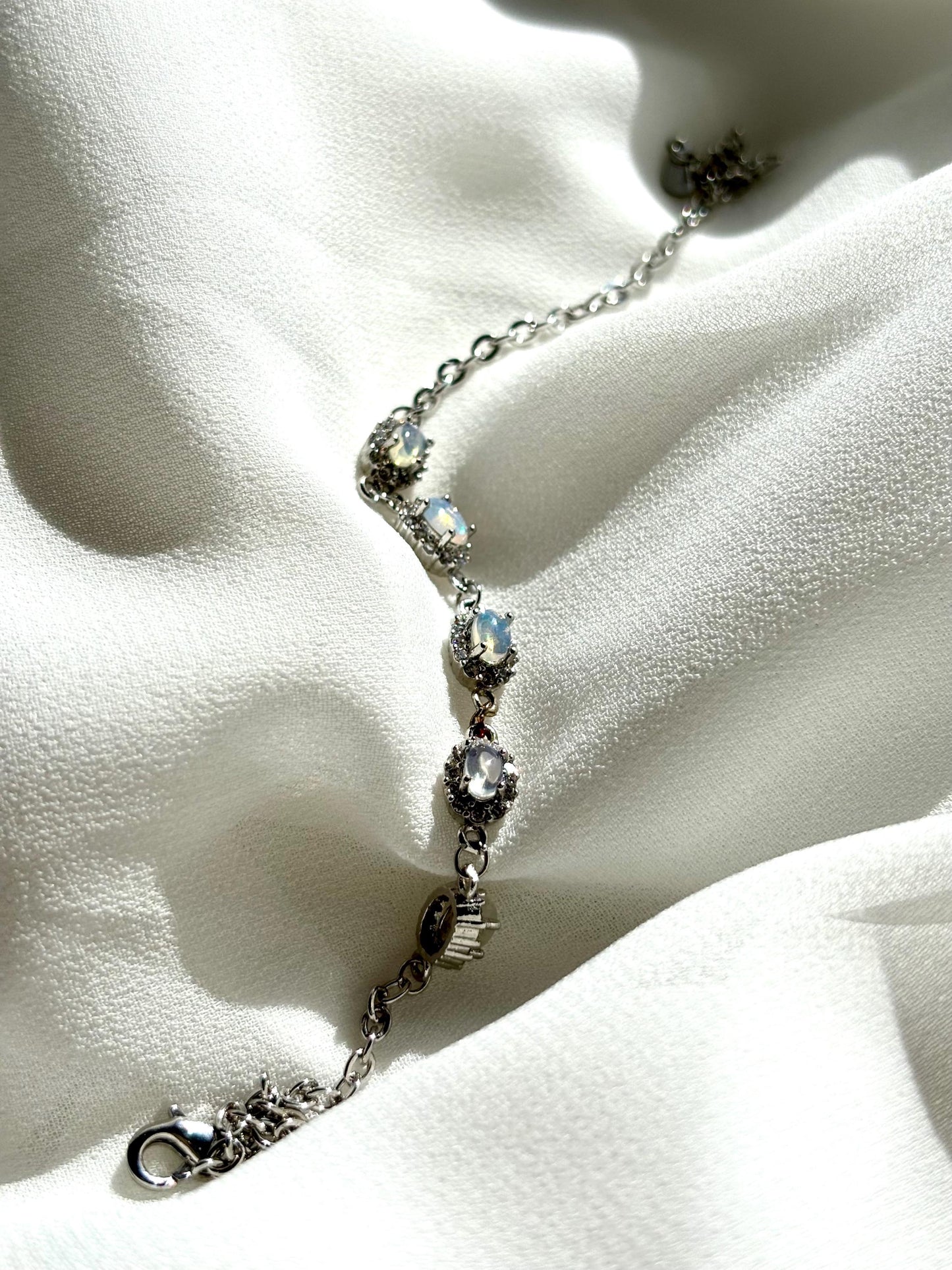 Sunlit Summer Pond Splash Opal Bracelet