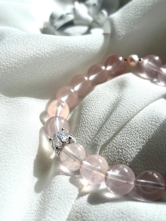 Blush Radiance Rose Quartz Bracelet