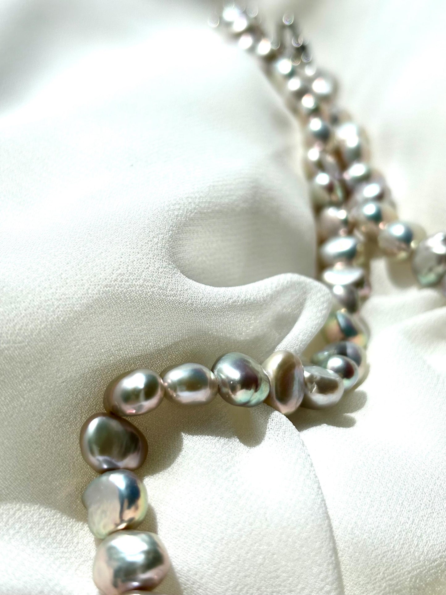 Midnight Serenade: The Sacred Aegean Necklace (AA+ Luster) 925 Sterling Silver