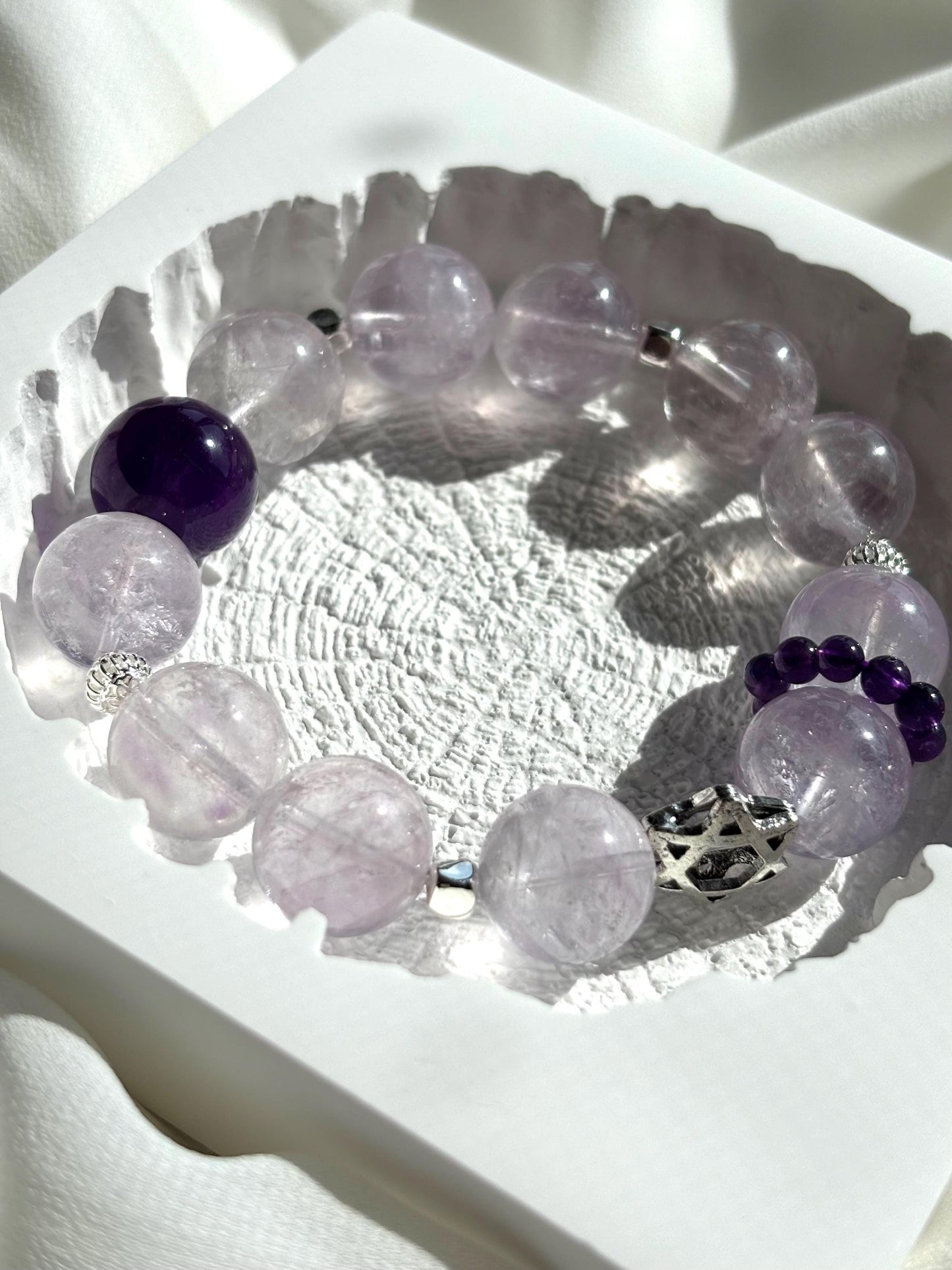 Amethyst Twilight Bracelet – Lavender Amethyst and Silver Accents
