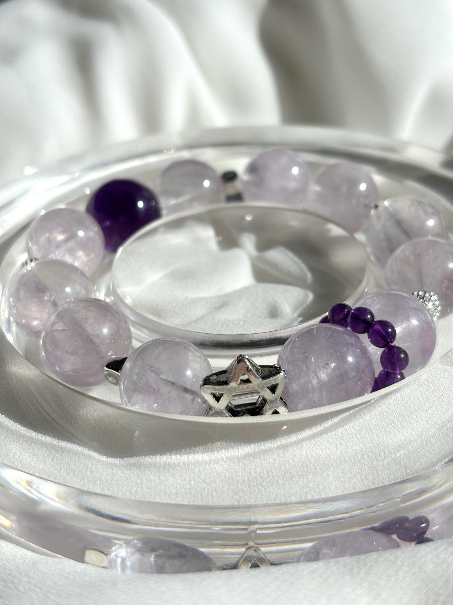 Amethyst Twilight Bracelet – Lavender Amethyst and Silver Accents