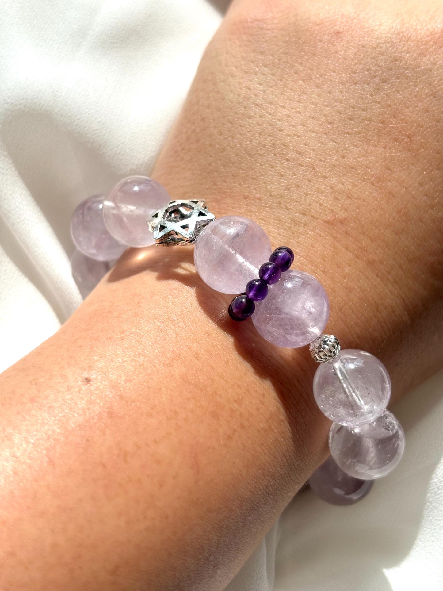 Amethyst Twilight Bracelet – Lavender Amethyst and Silver Accents