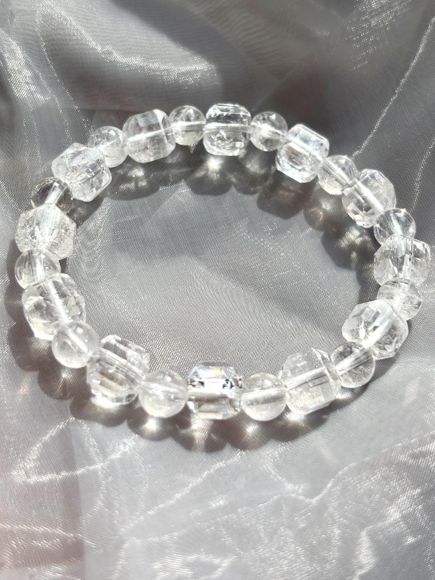 Arctic Radiance Clear Quartz Bracelet.